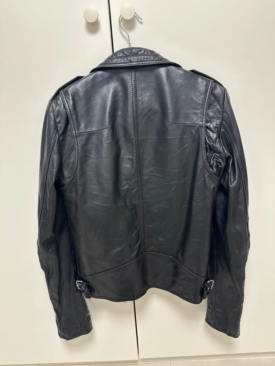 블랙 레더 포켓 자켓 95  상품이미지3