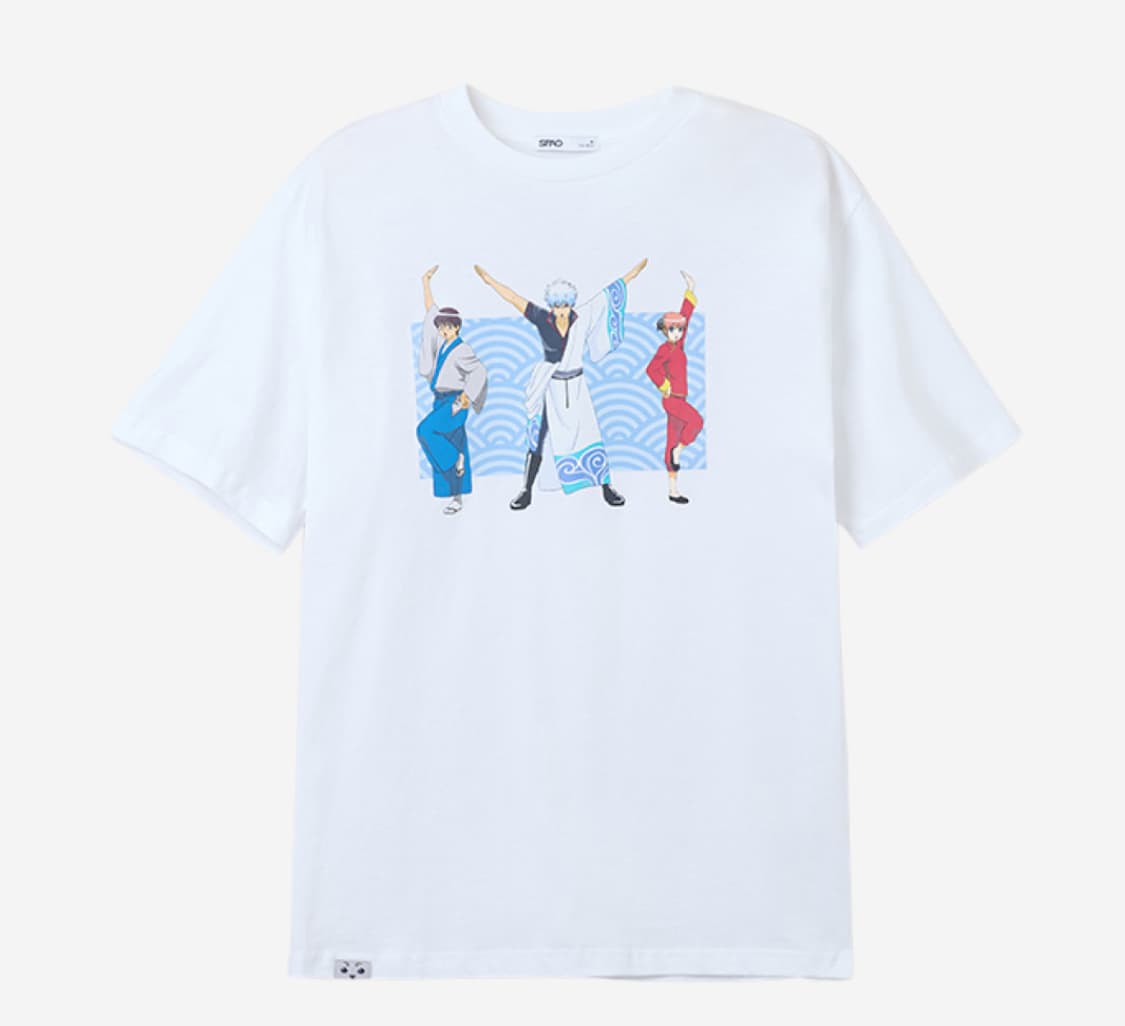 스파오 x 은혼 숏슬리브 티셔츠 화이트 L 상품이미지1