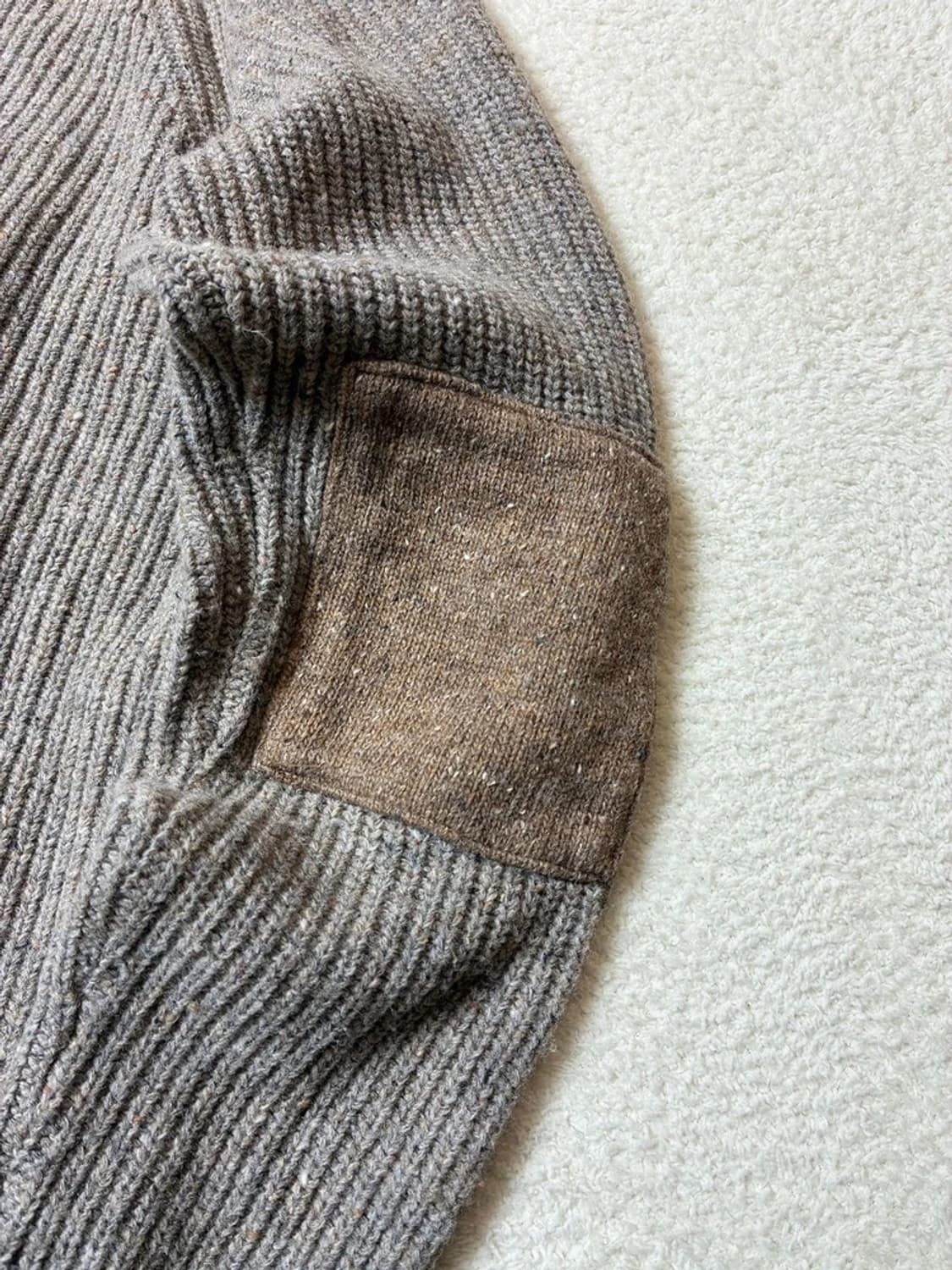 아나더오피스 실크 램스울 케이블 니트 가디건 PN6308    상품이미지7