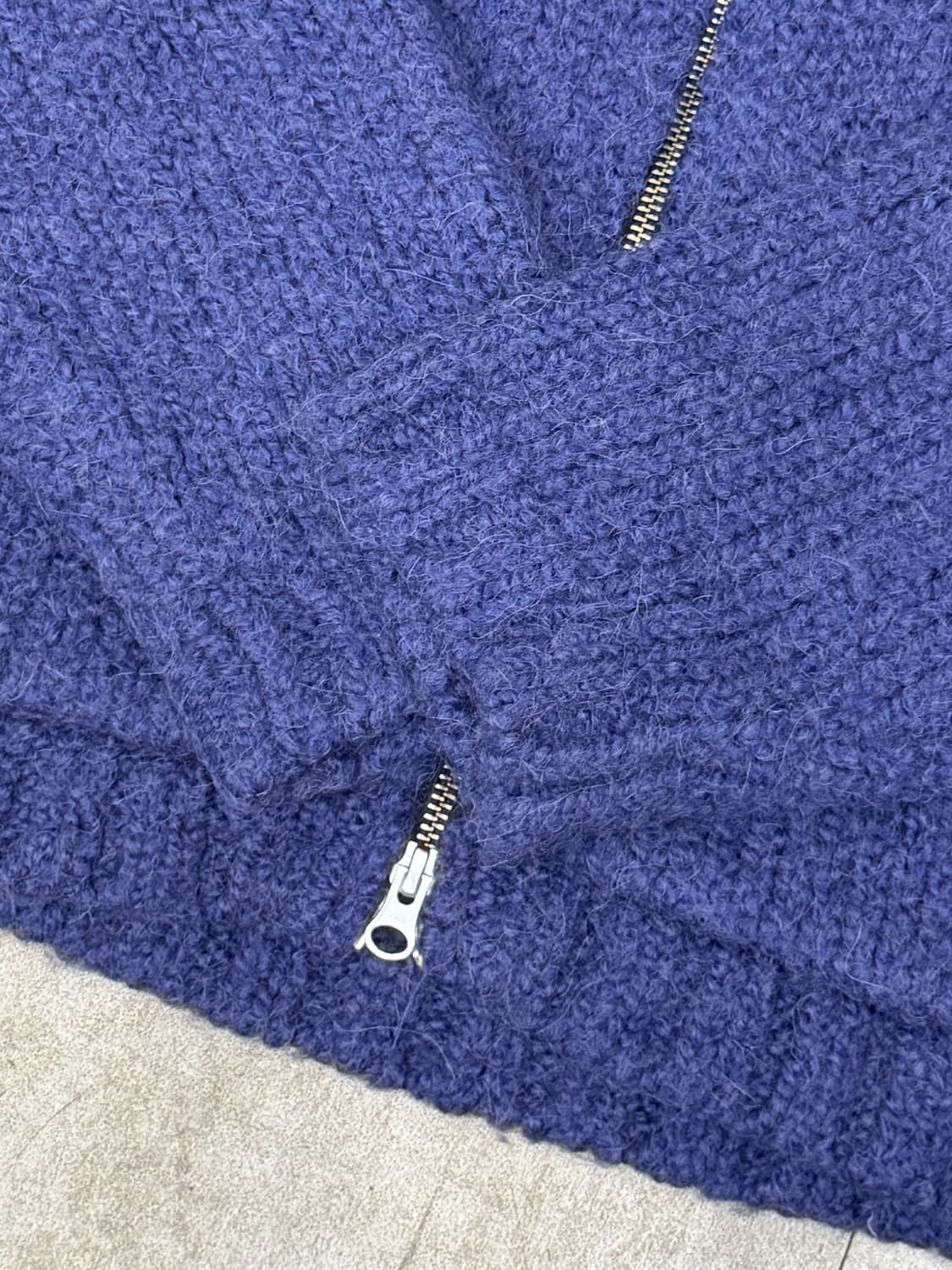 스투시 알파카 울 청키 니트 집업 상품이미지5