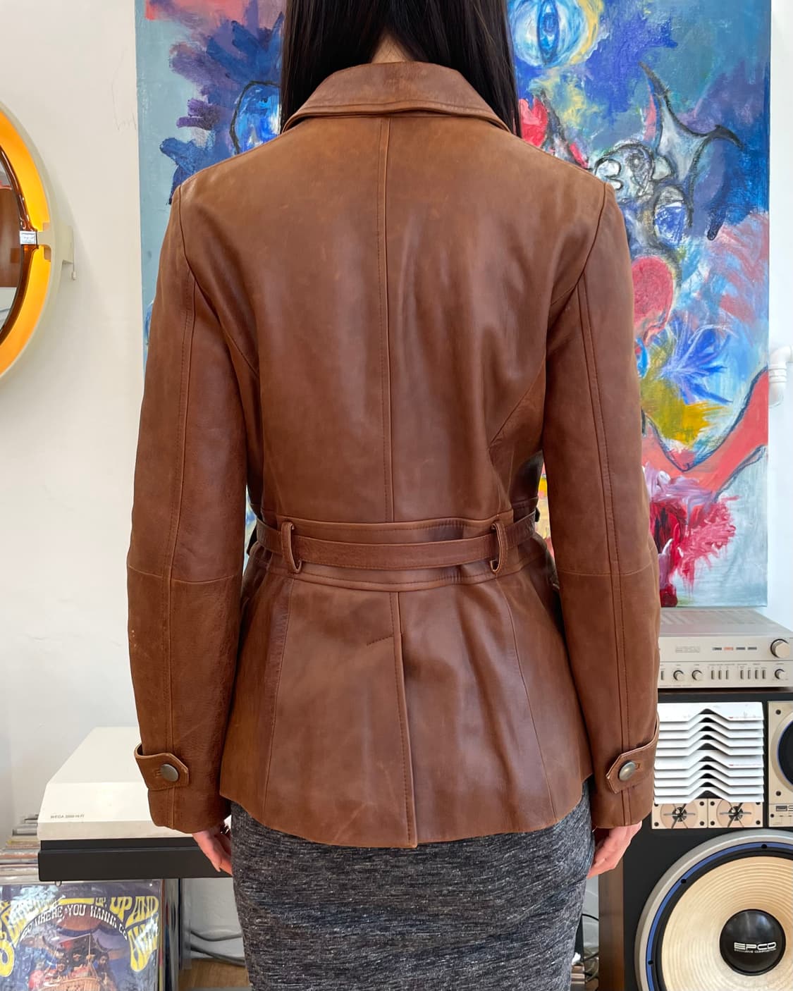 [38] 막스마라 웨스턴 레더 자켓 상품이미지3