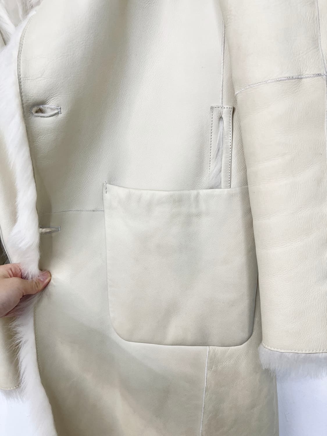 질 샌더 무스탕 퍼 코트 상품이미지4