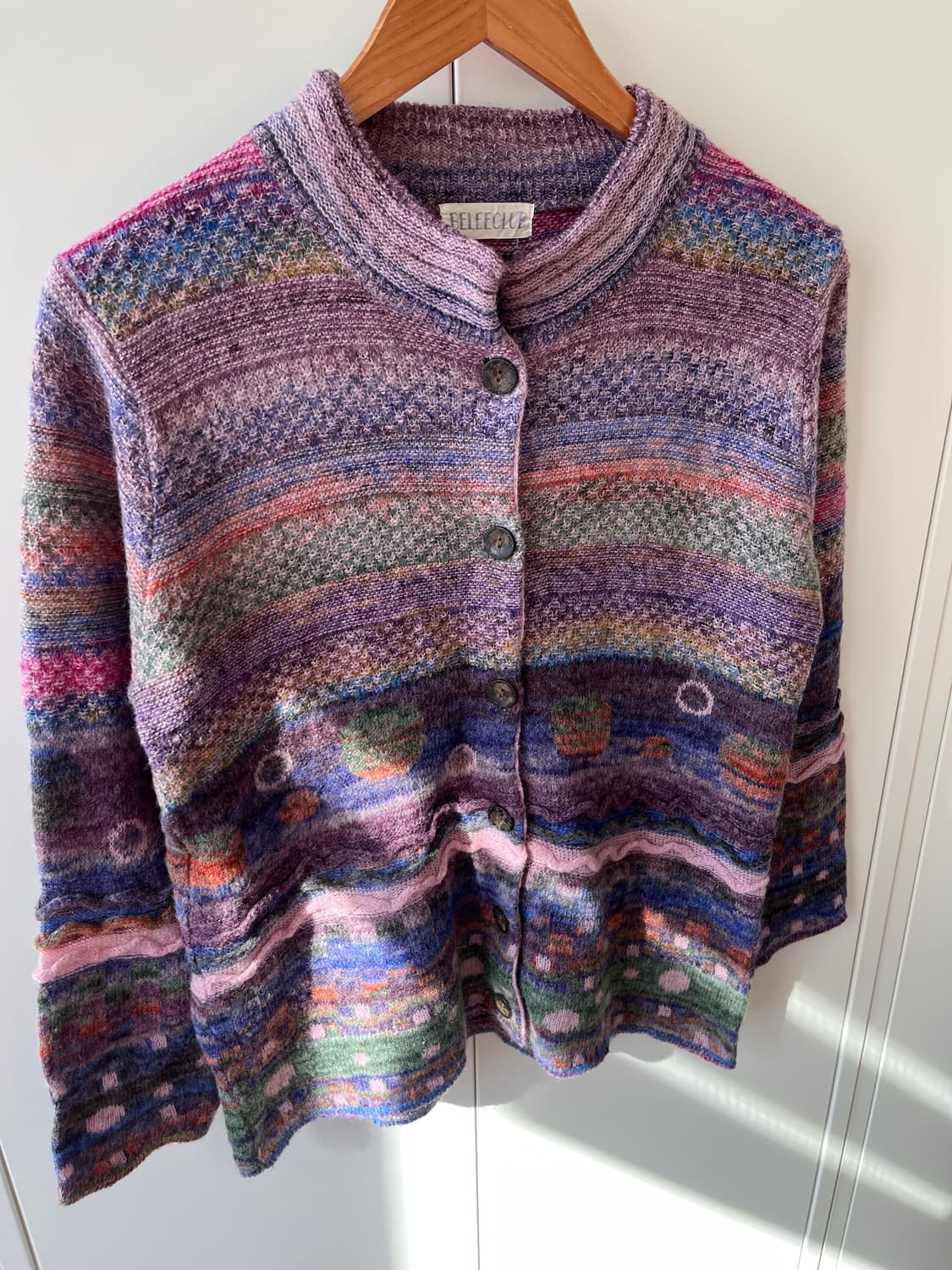 Beleeclub 미사깔 패턴 니트 가디건 임수정 상품이미지7