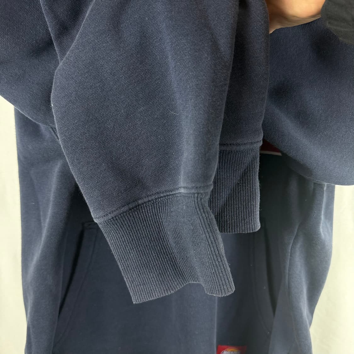 L) 디키즈 벨벳로고 후드 티 네이비 상품이미지4