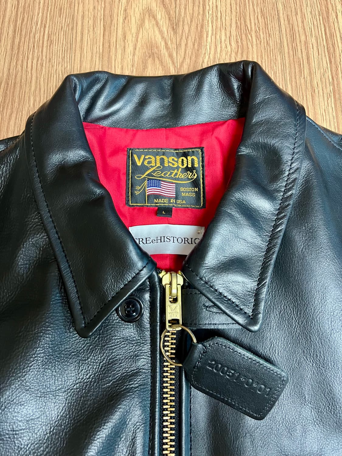 밴슨 Vanson Leathers Enfield 소가죽 자켓 사이즈 L 상품이미지1