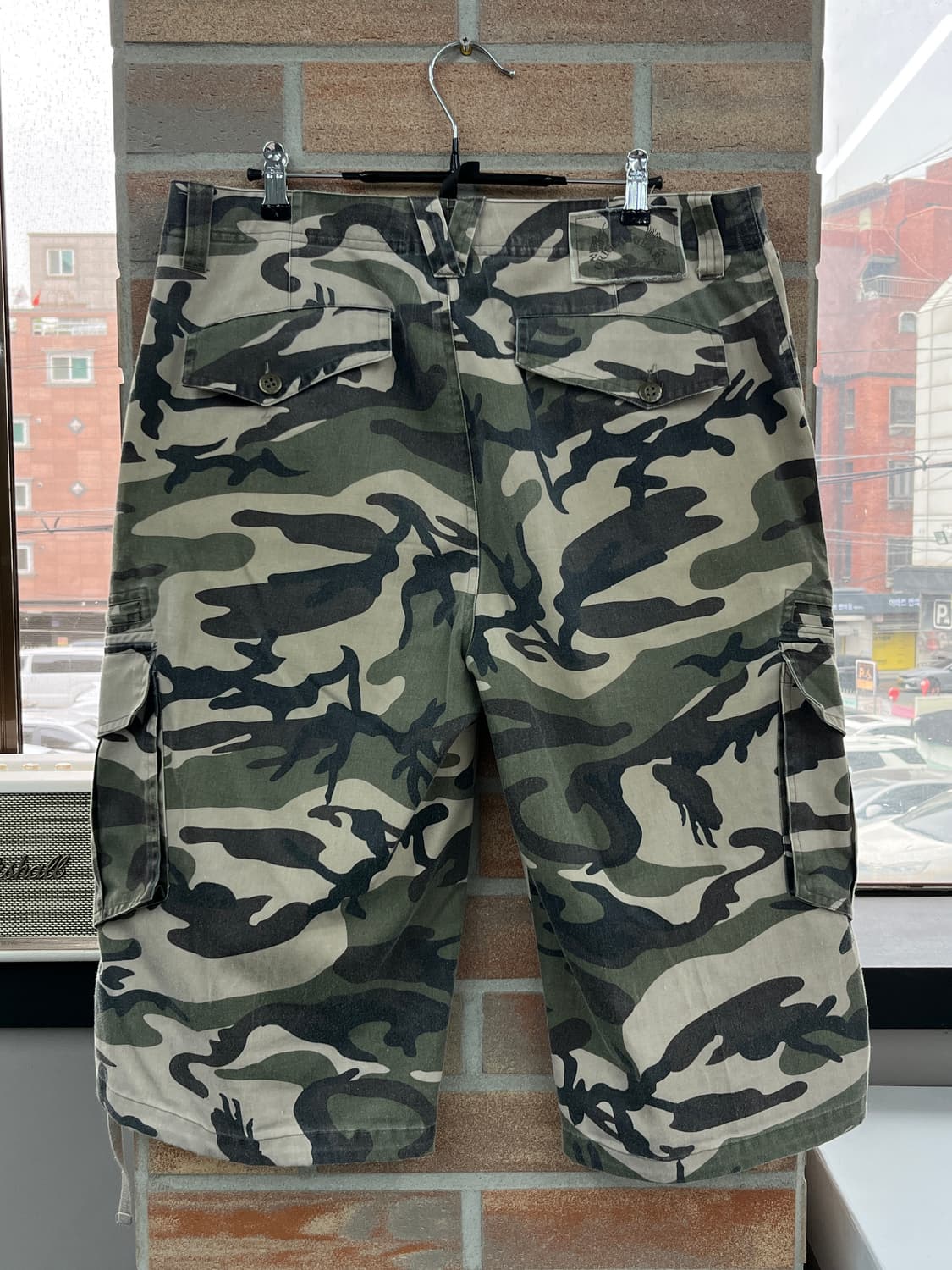 빈티지 카모플라주 카고 하프 팬츠 상품이미지8