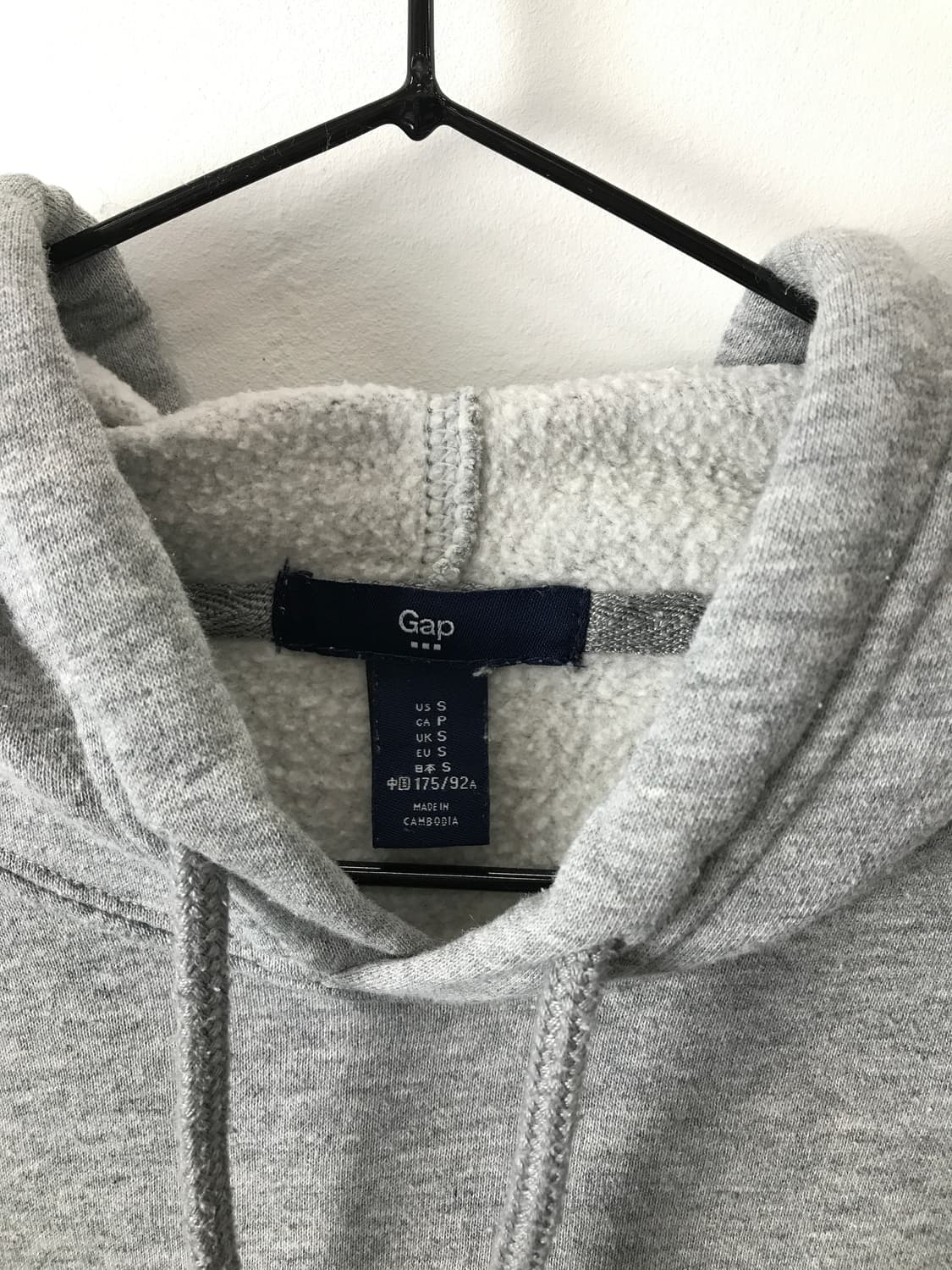 'GAP' Grey & Navy Logo Hoodie 상품이미지4
