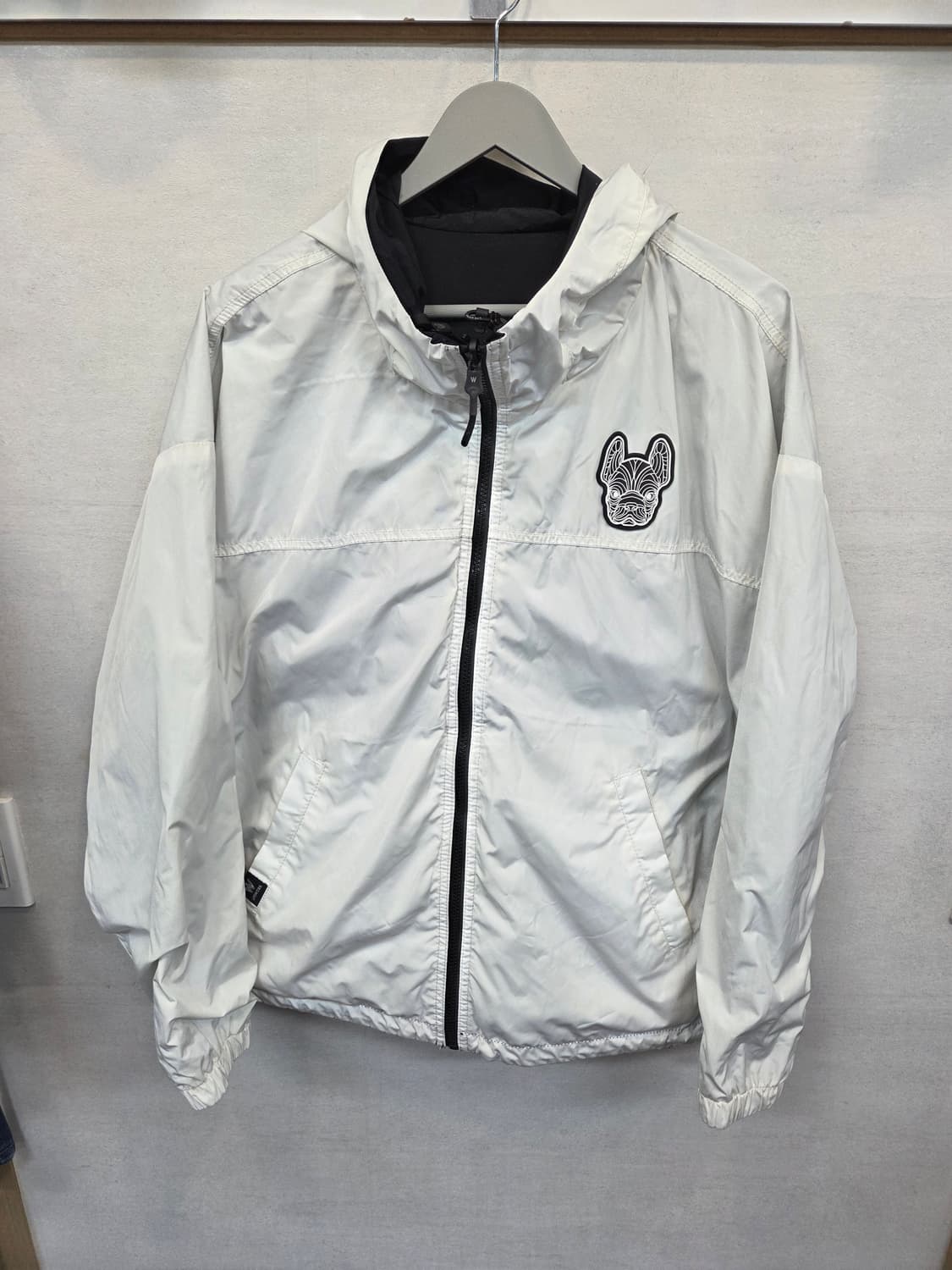 라이프워크 리버시블 빅라독 레터링 바람막이 후드자켓 L 오버핏  상품이미지6