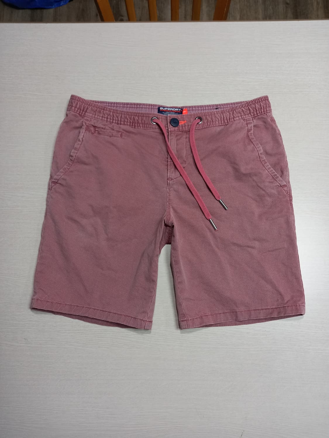33 SUPERDRY 스판 치노 반바지 버건디 33-461 상품이미지1
