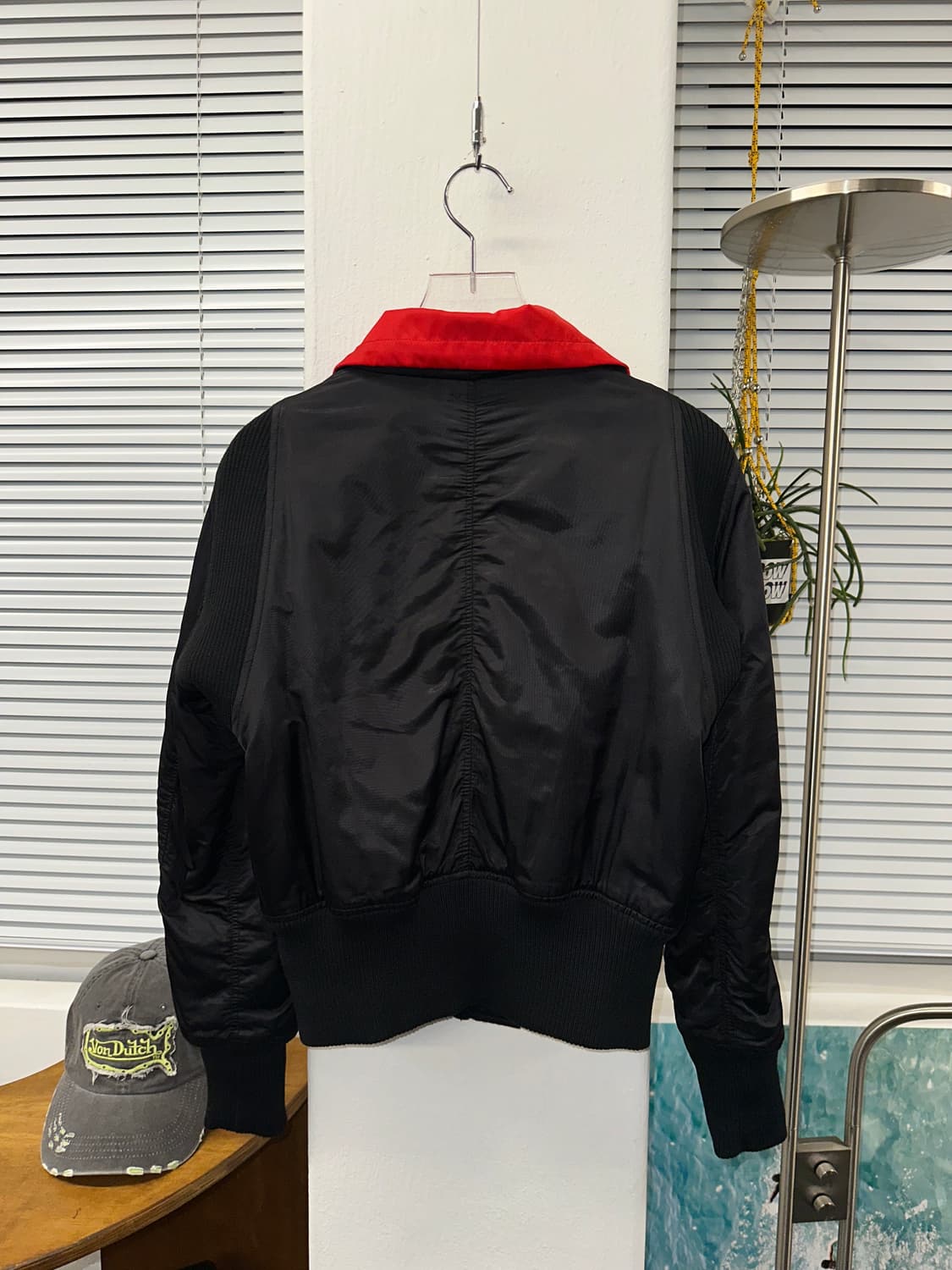 아르마니 ma-1 새틴 블루종 y2k 상품이미지3