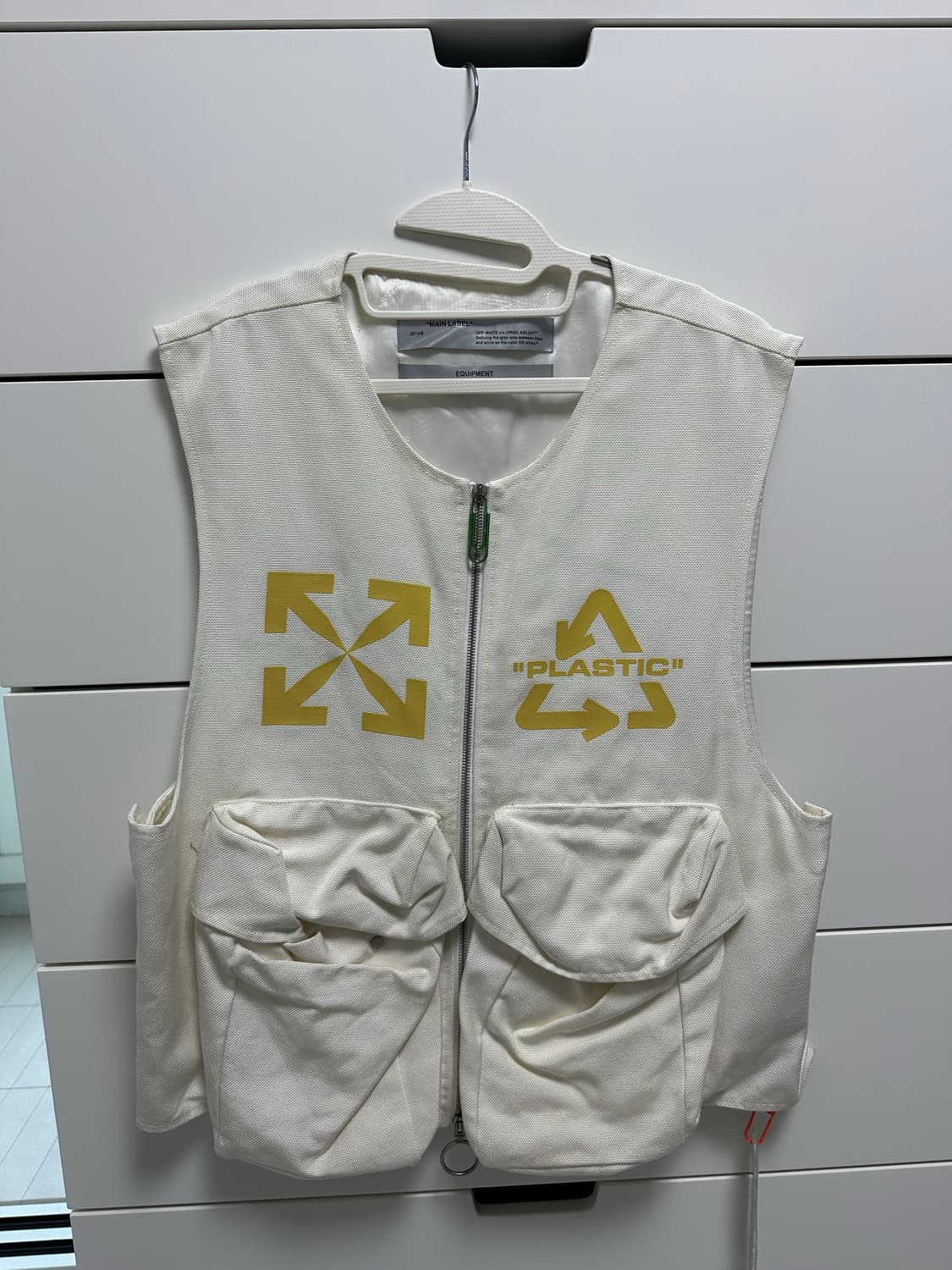 오프화이트 2013 초기 시즌 유틸리티 베스트 아이보리 정품 (버질 아블 상품이미지1