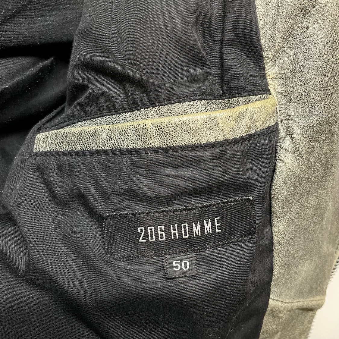 206옴므 빈티지 양가죽 라이더 자켓 상품이미지8