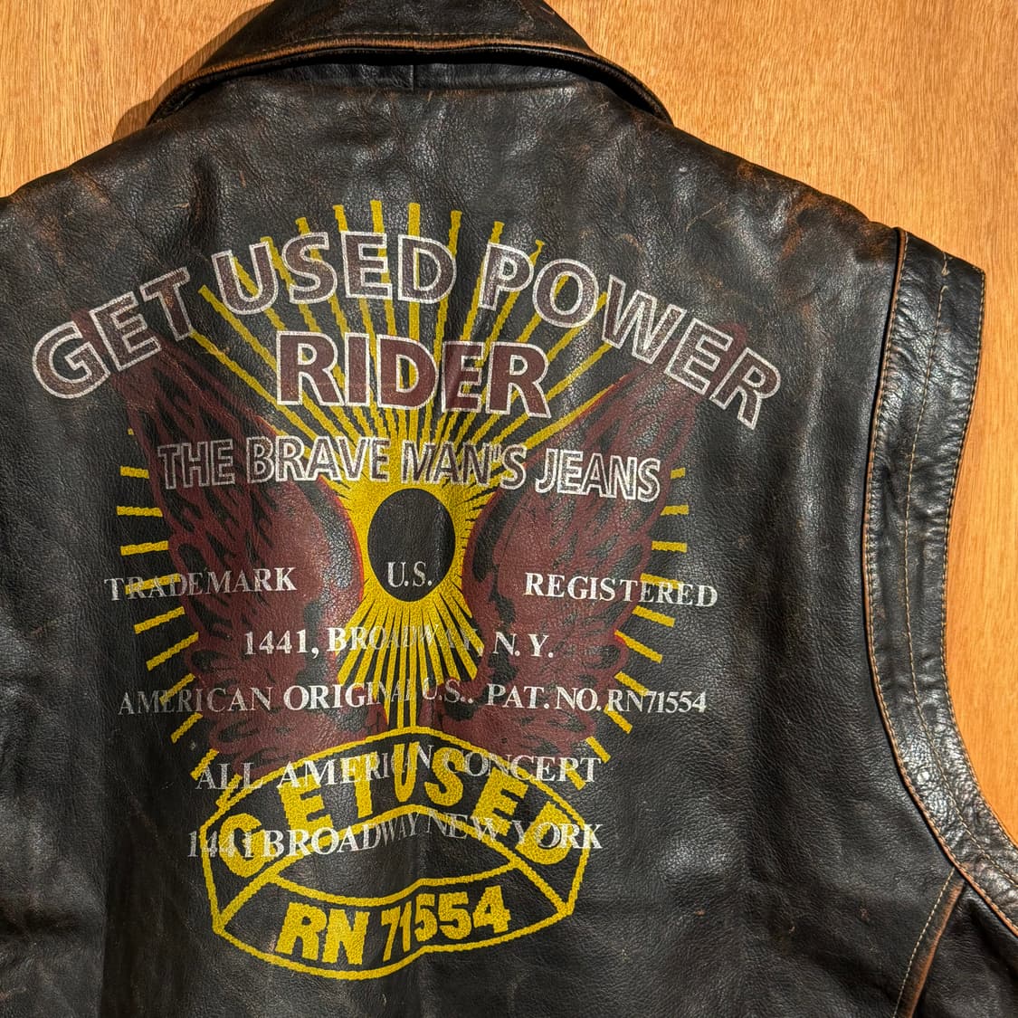 겟유즈드 90s 파워라이더 소가죽 자켓 베스트 105 상품이미지7