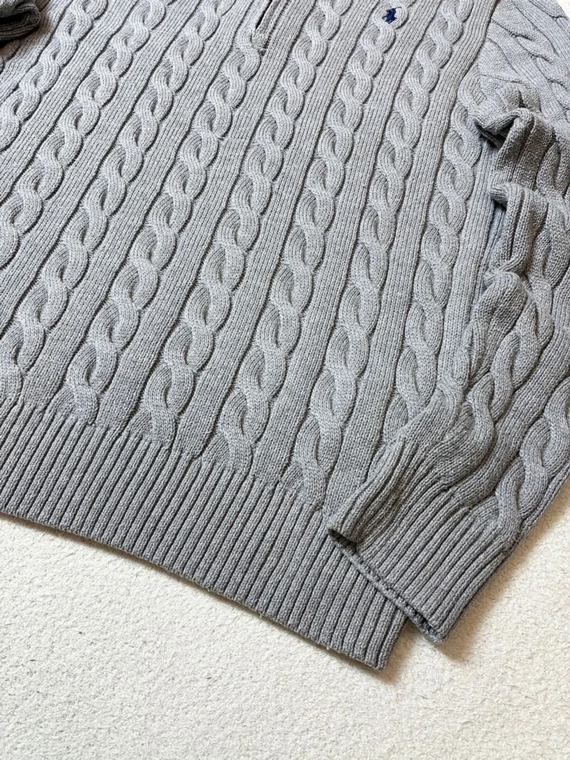 폴로 랄프로렌 신형 큐알 하프 집 케이블 니트 PN7384 상품이미지4