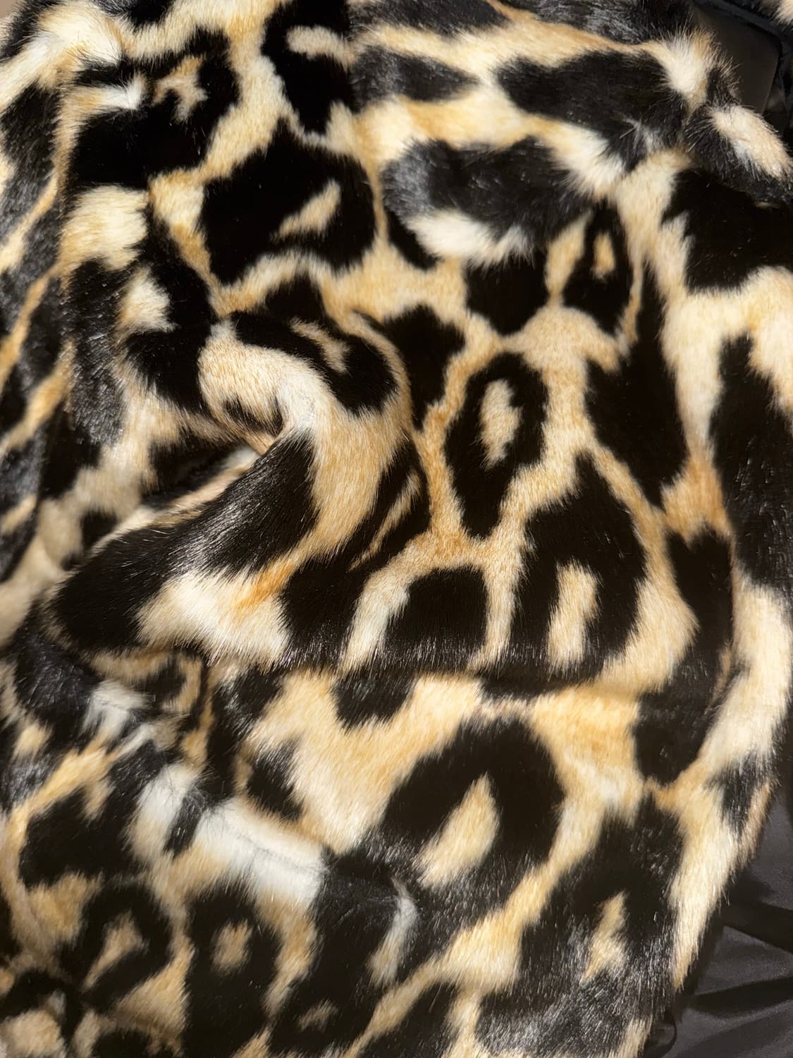 Monki 레오파드 퍼 코트 상품이미지4