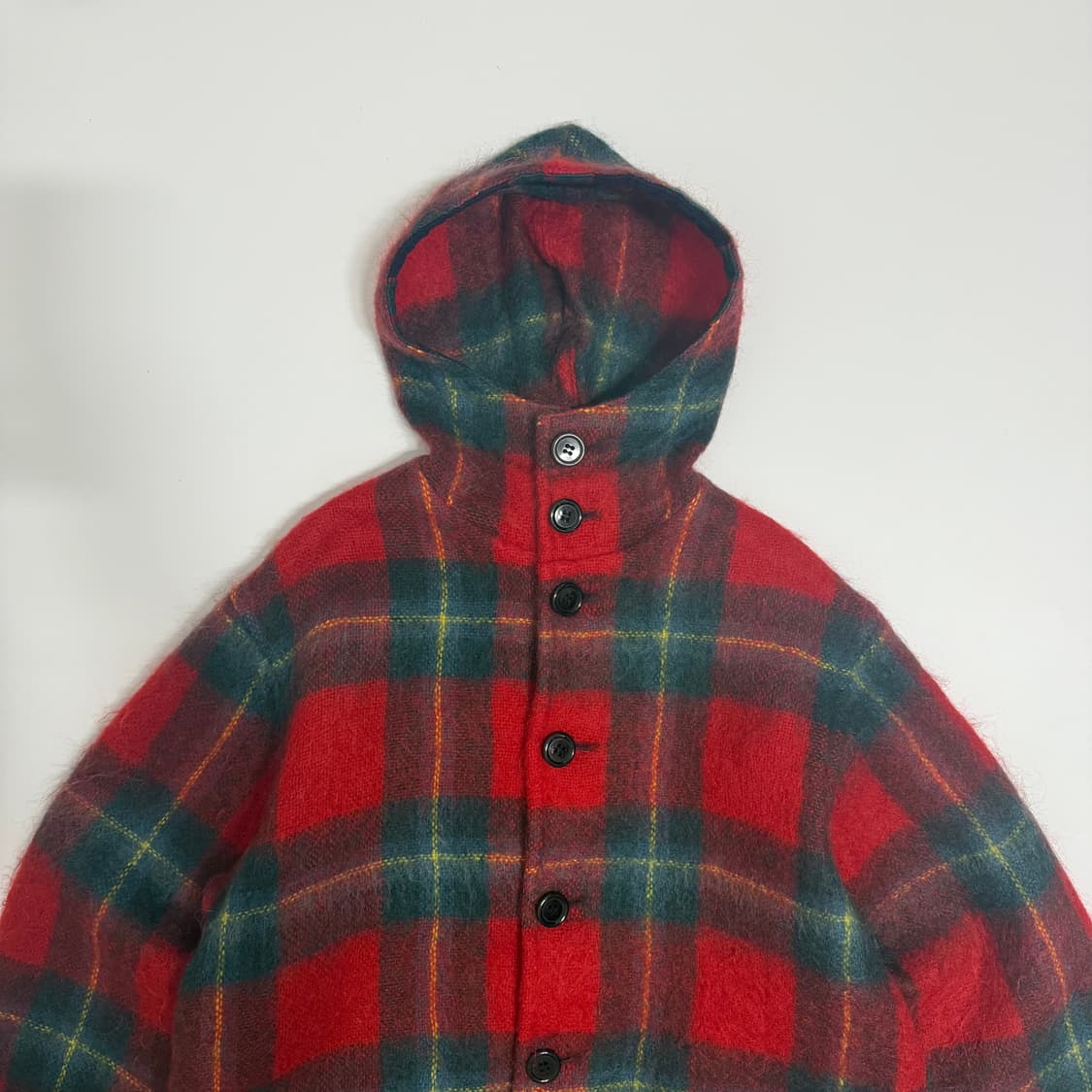 2000s 요지야마모토 체크 후디  상품이미지6