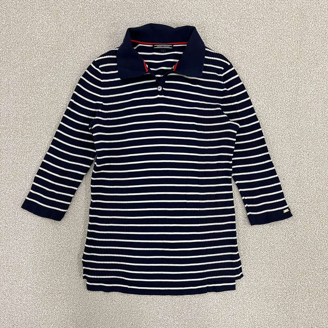 [S] 타미힐피거 여성 스트라이프 폴로 원피스 0102M1 상품이미지1