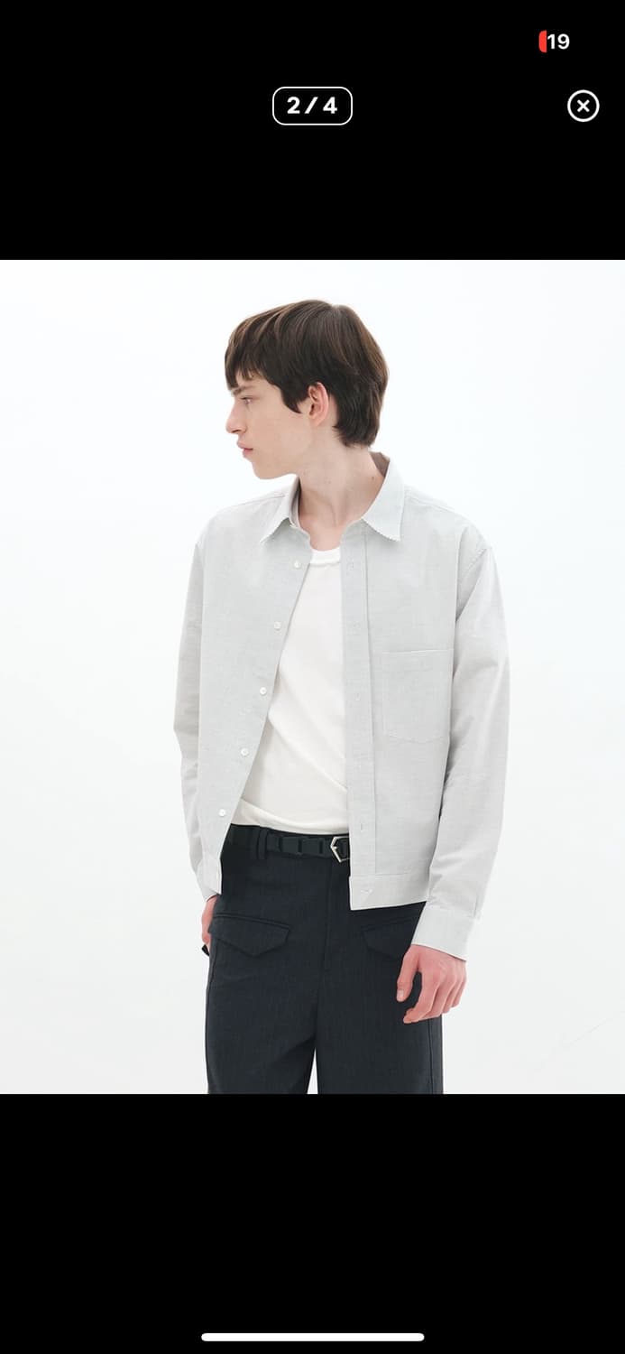 aieul cop shirts white stripe  50 상품이미지1