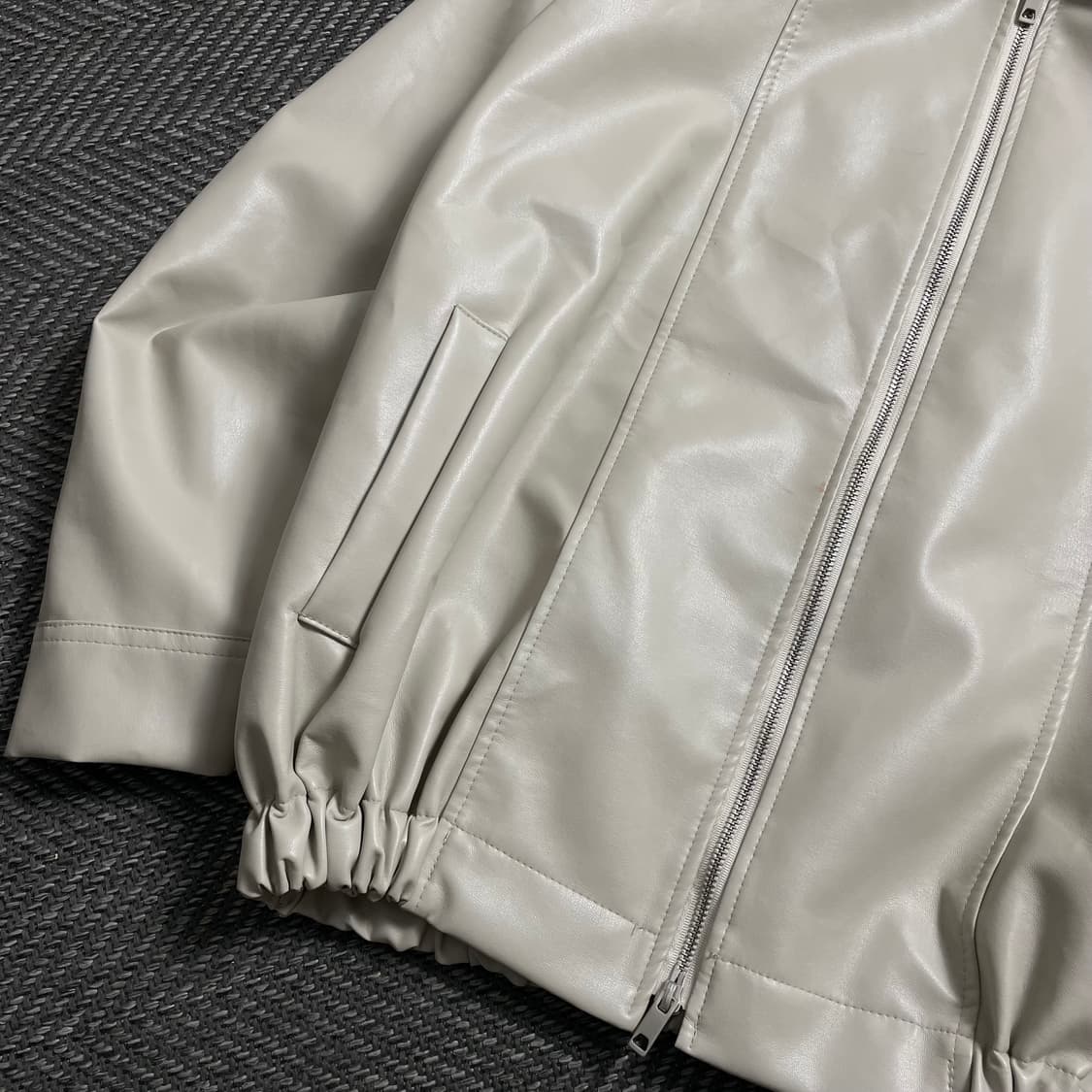 빈티지 투웨이 레더 블루종 자켓y 4541 상품이미지3