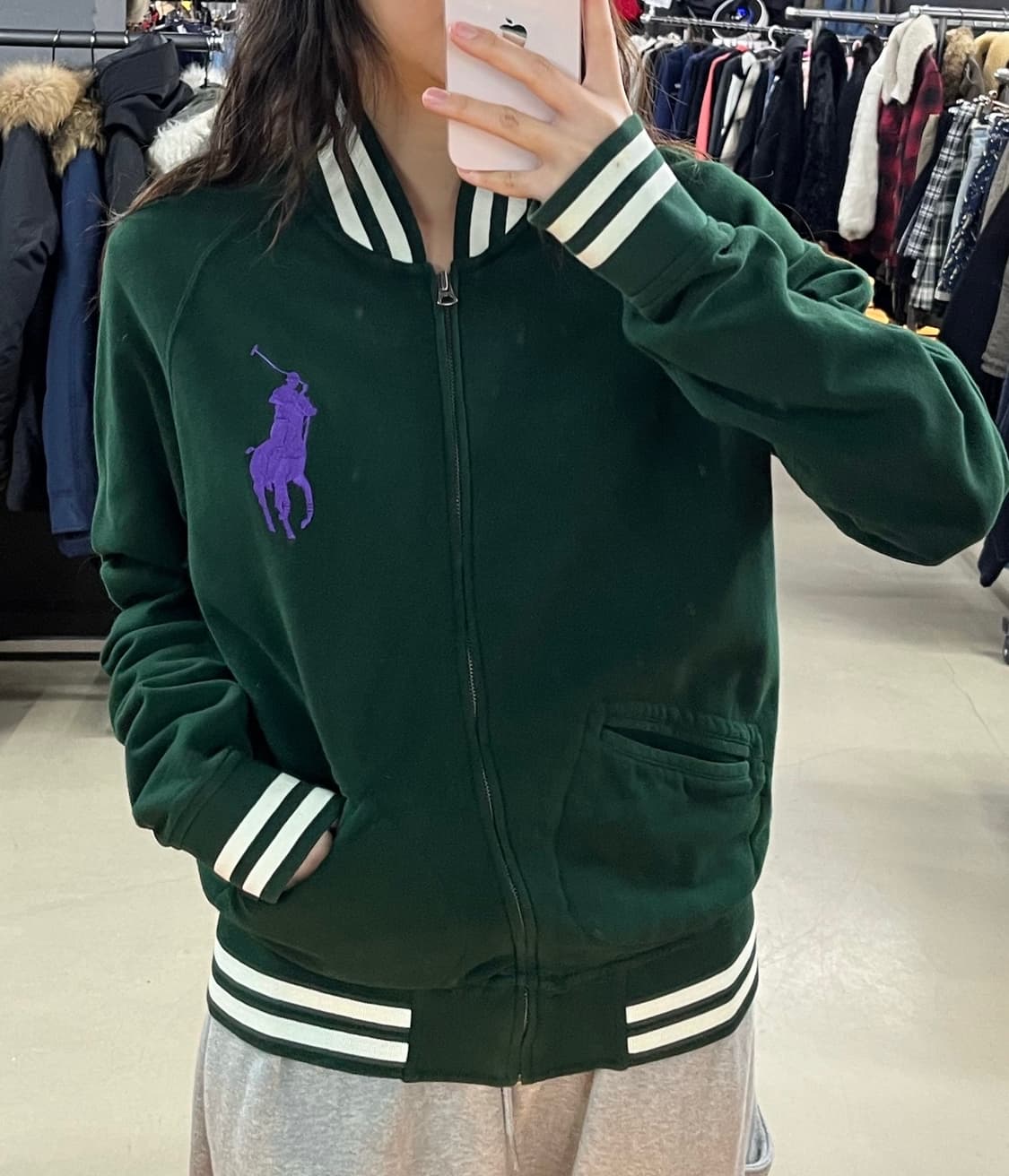 폴로 빅포니 바시티 집업  상품이미지2