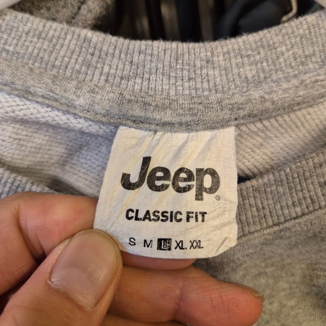 (L)JEEP 그레이 맨투맨  상품이미지3