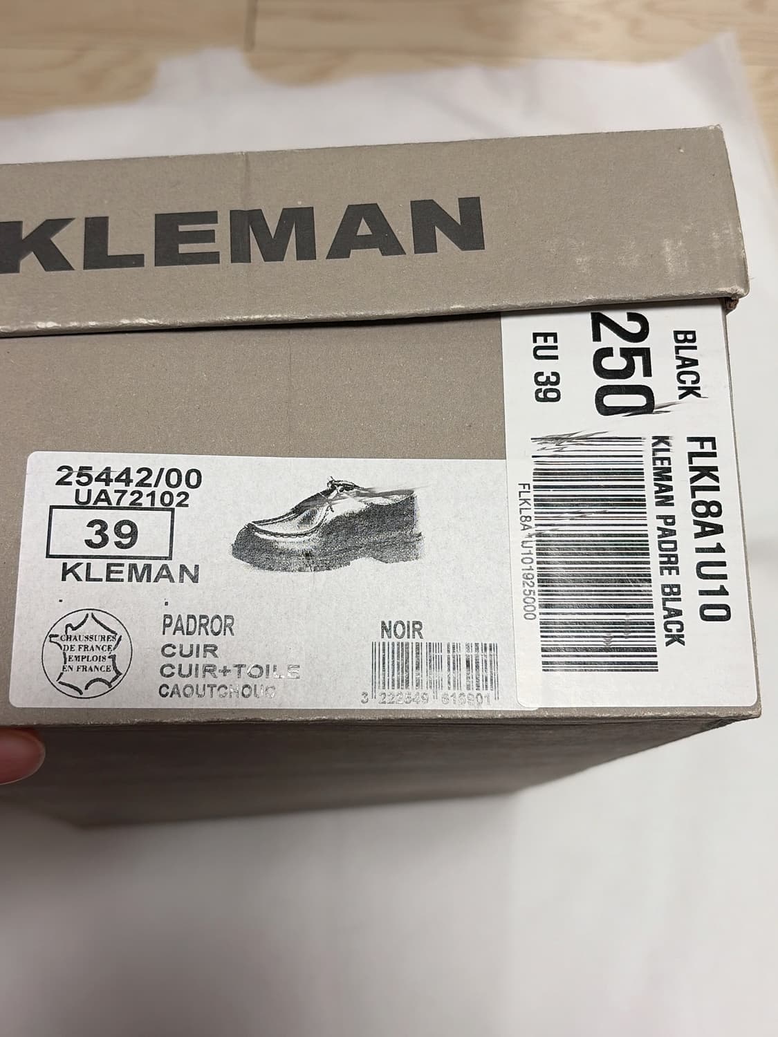 클레망 파드레 블랙 39 (250) 사이즈 판매합니다 ! 상품이미지7