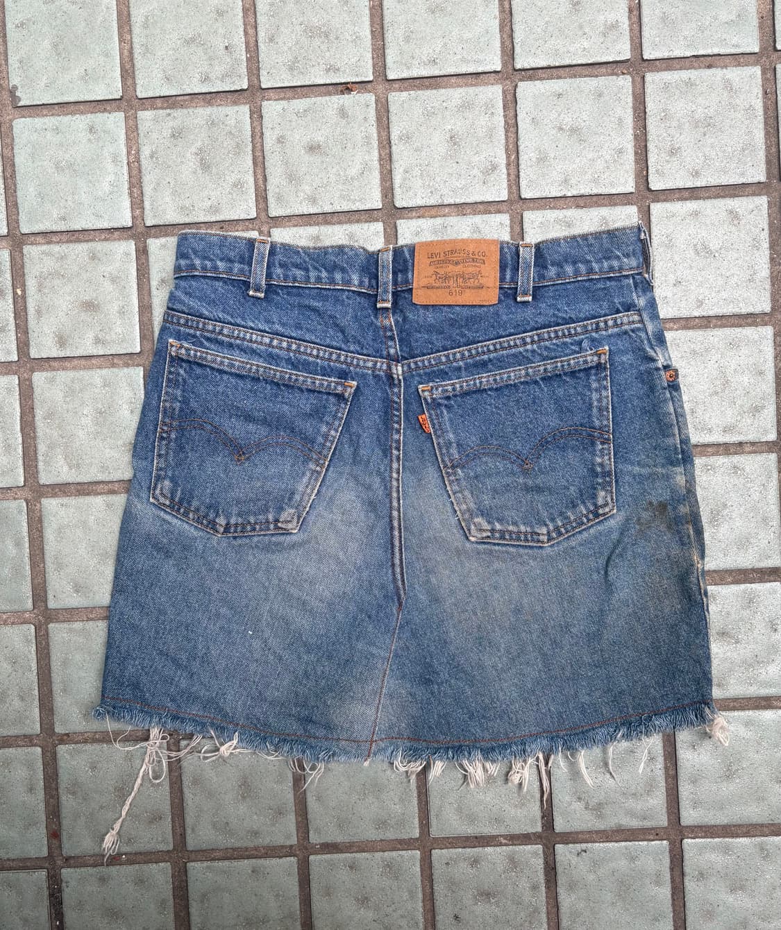 리바이스 619 오렌지탭 데님 스커트 32 상품이미지1