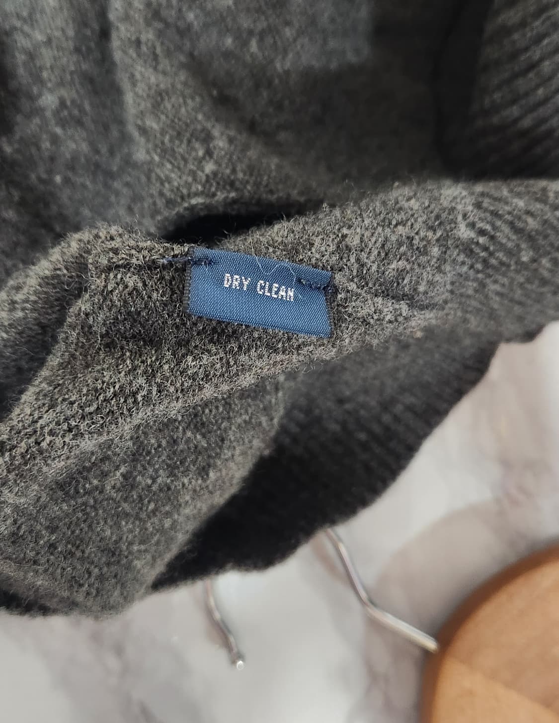 Polo 폴로 랄프로렌 로고 차콜 램스울 니트 가디건 상품이미지6