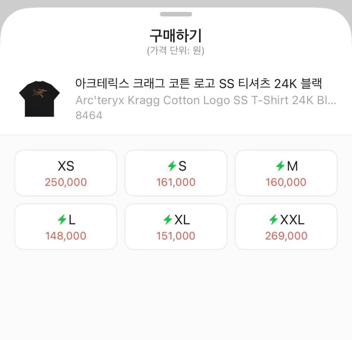 아크테릭스 크래그 코튼 로고 SS 티셔츠 24K 블랙 상품이미지5