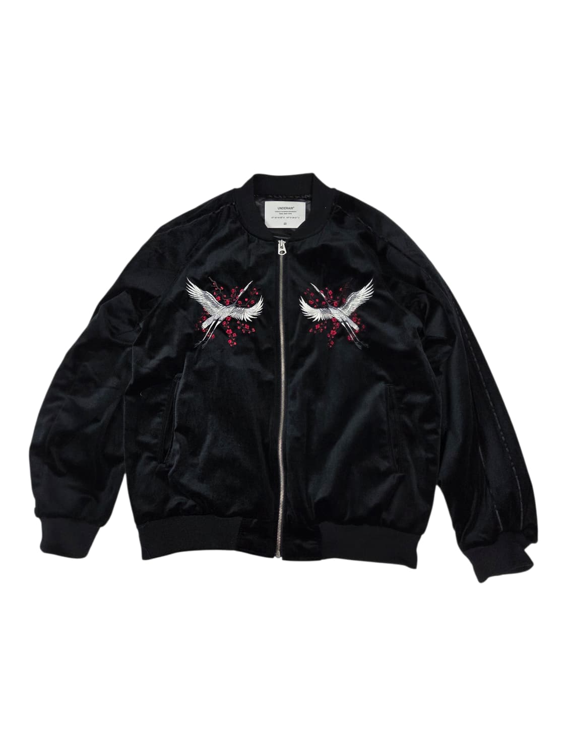 UNDERAIR 언더에어 벨벳 매화 자수 스카잔 자켓 48 상품이미지1