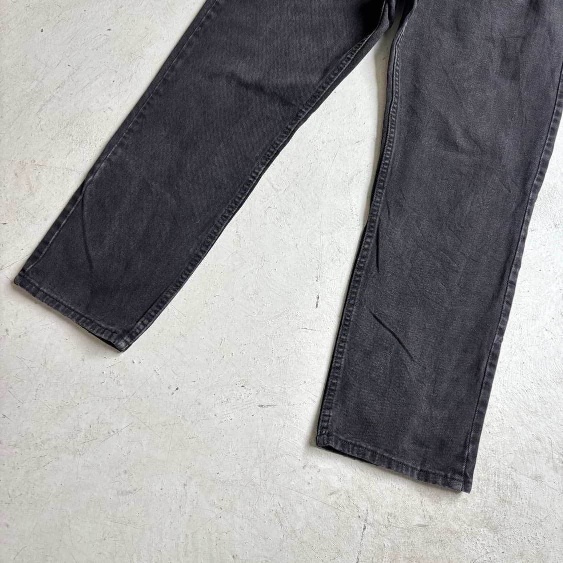 00s LEE 빈티지 흑청 데님팬츠 36x30 상품이미지3