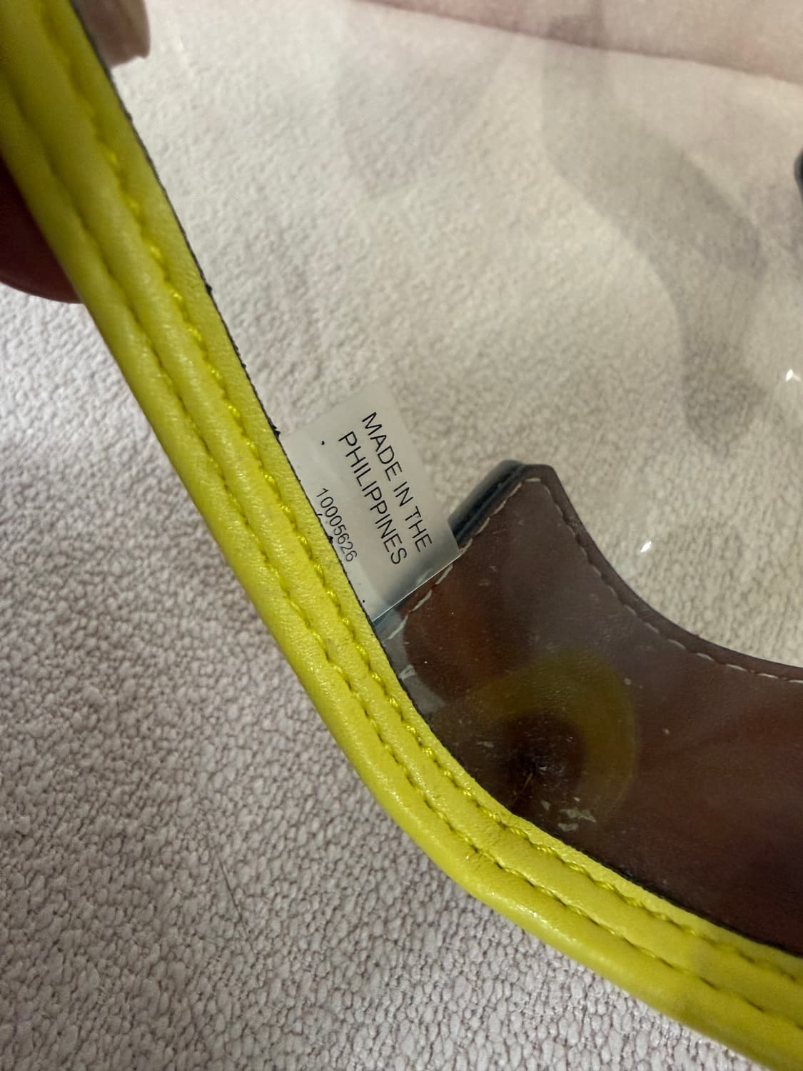 토리버치 투명 PVC + 레더 미니 토트백 상품이미지2