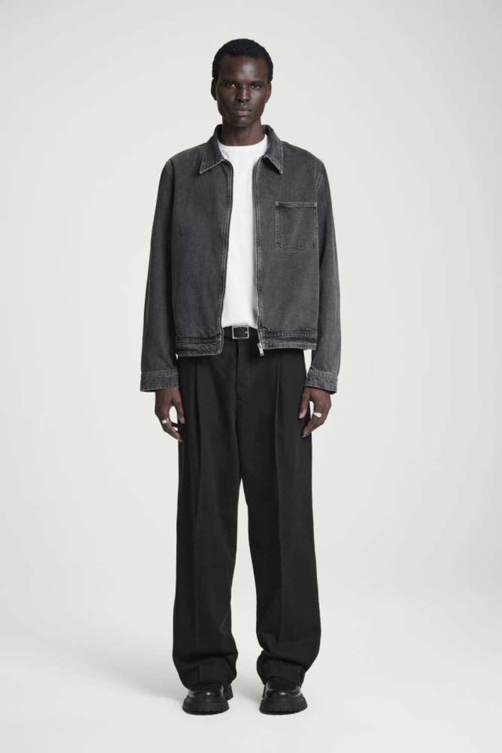 박시 데님 집업 재킷 상품이미지2