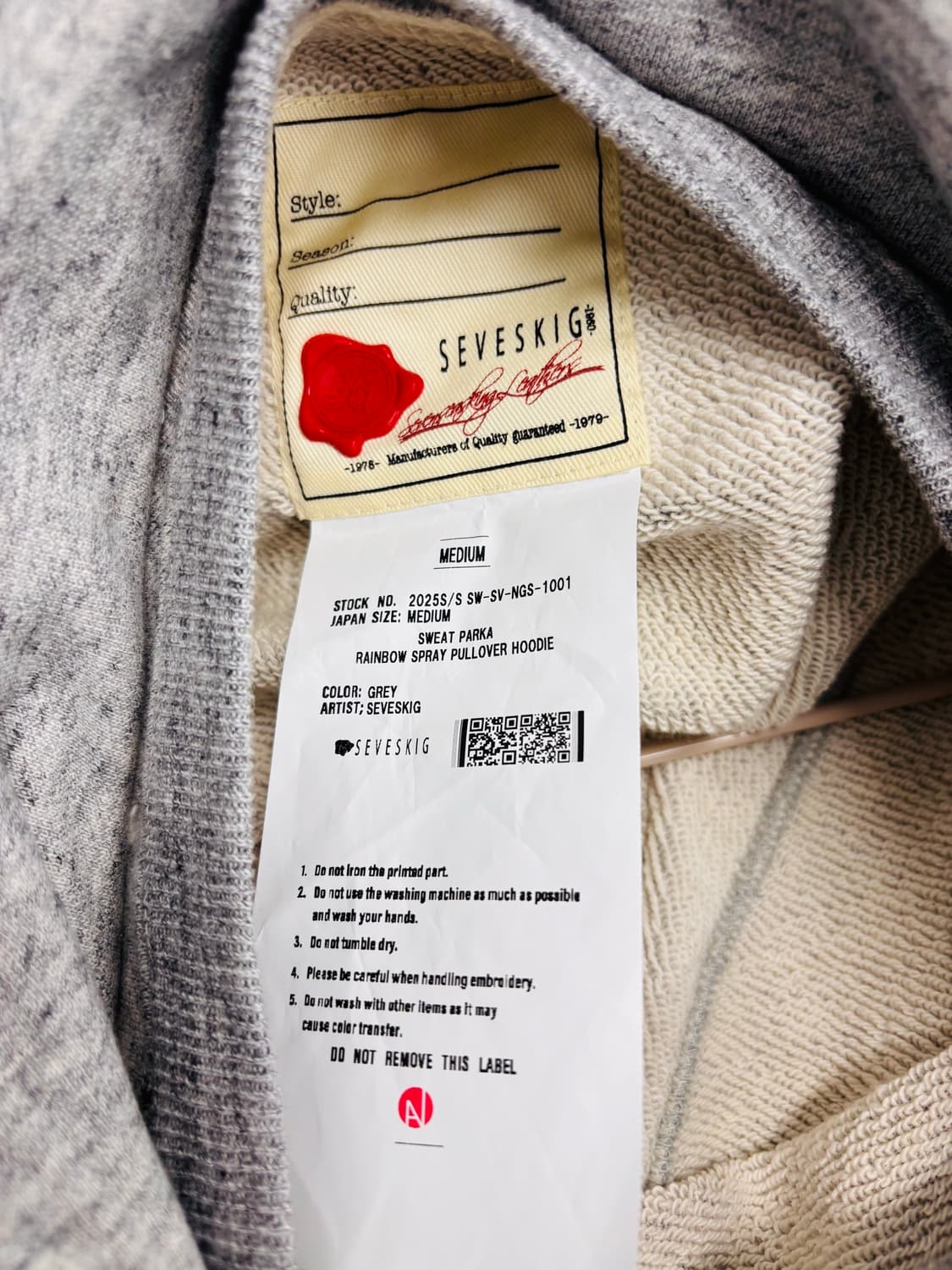 Seveskig 세브식 일본디자이너 후드티 상품이미지4