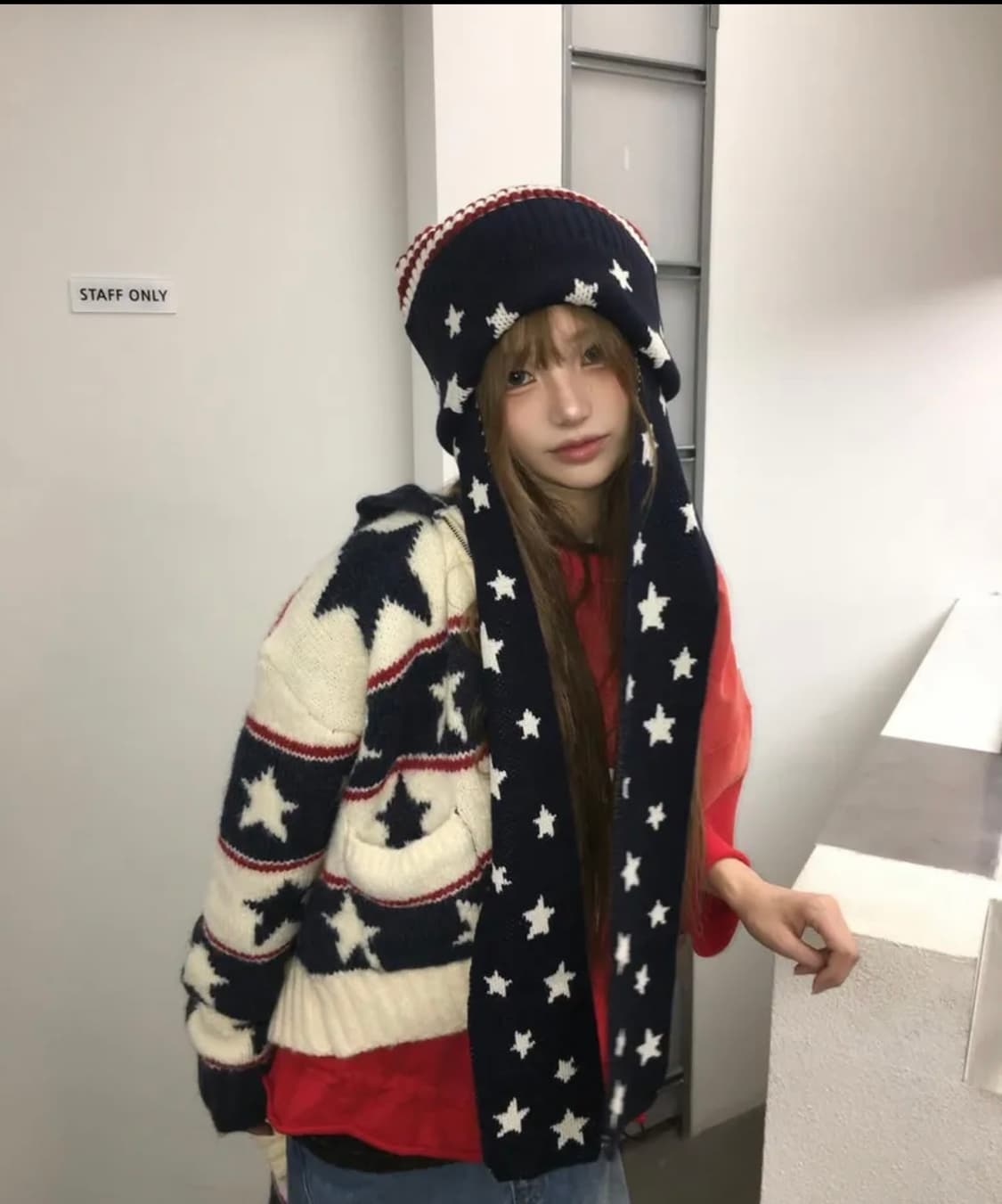 스키즘 인듀싱 STAR TRAPPER BEANIE NAVY 상품이미지1