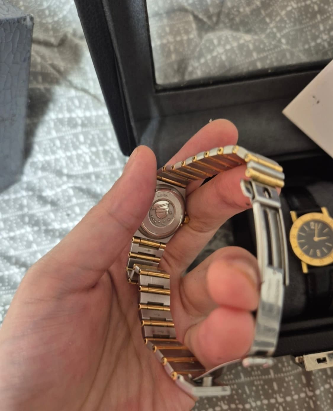 오메가 컨스틸레이션 쿼츠 콤비 여성용 12p 다이아 상품이미지3