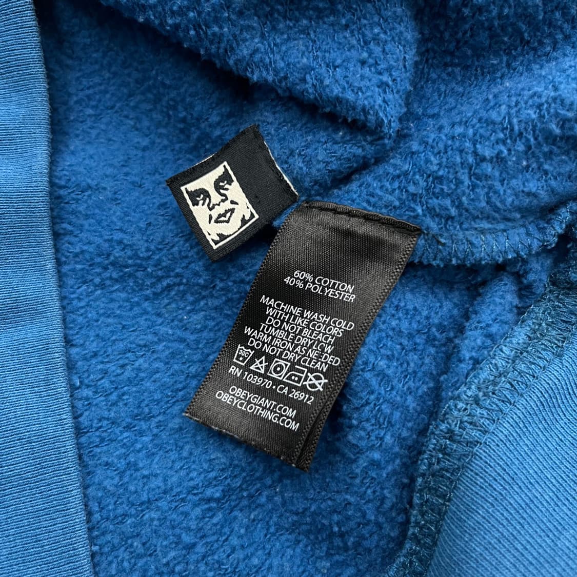 오베이 미니로고 딥블루 맨투맨 M 상품이미지8