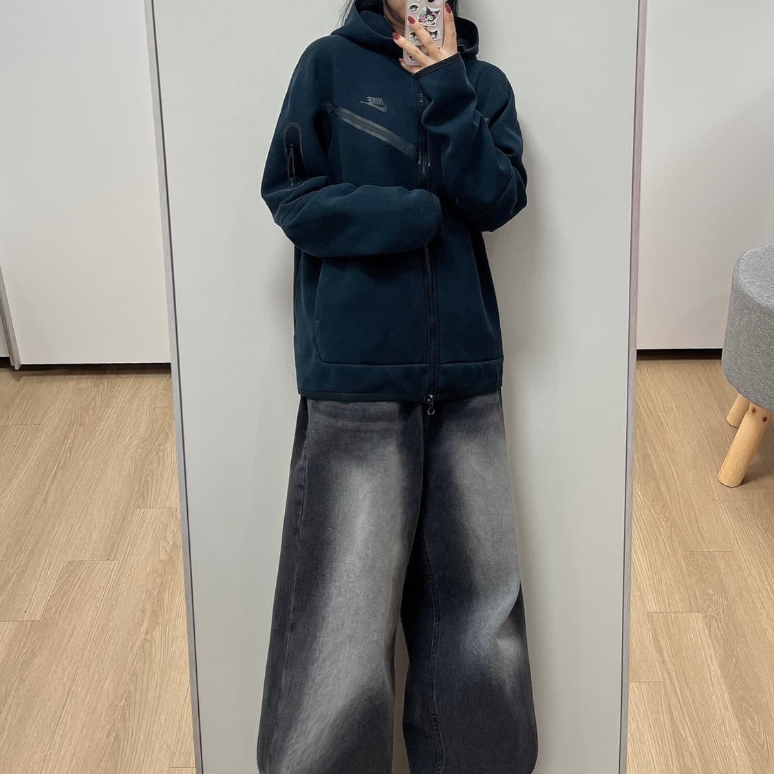 나이키 테크팩 풀집업 블랙 후드집업 105 상품이미지1