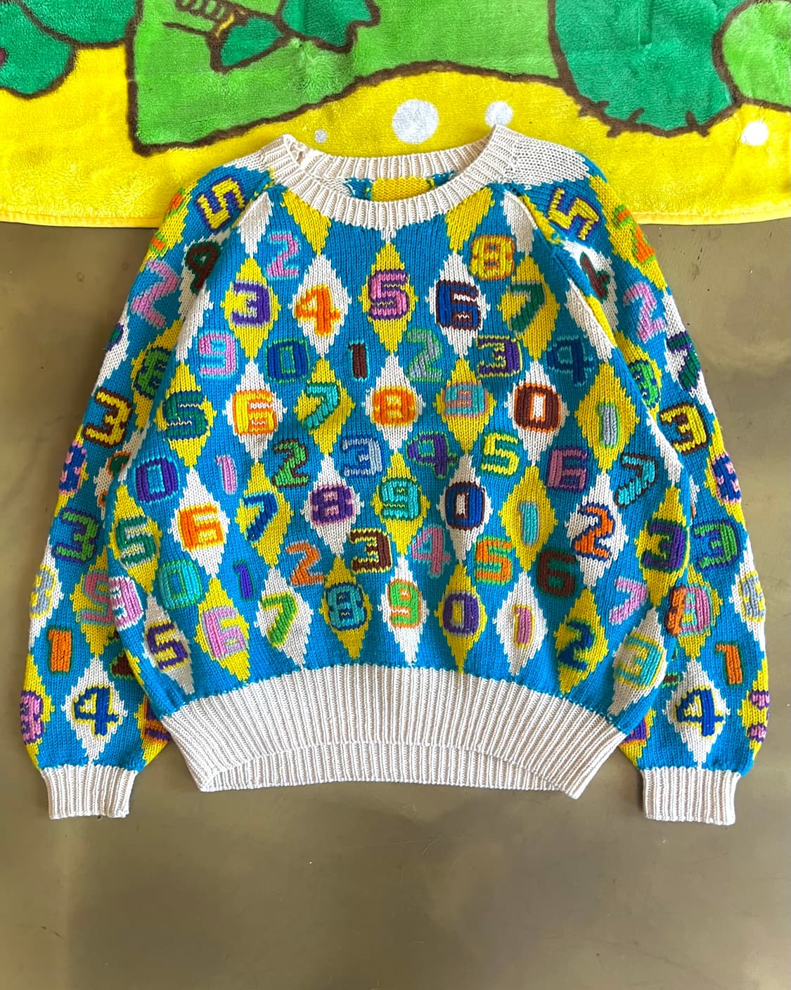 Jpn Vintage Argyle Pattern Wool Knit 상품이미지4
