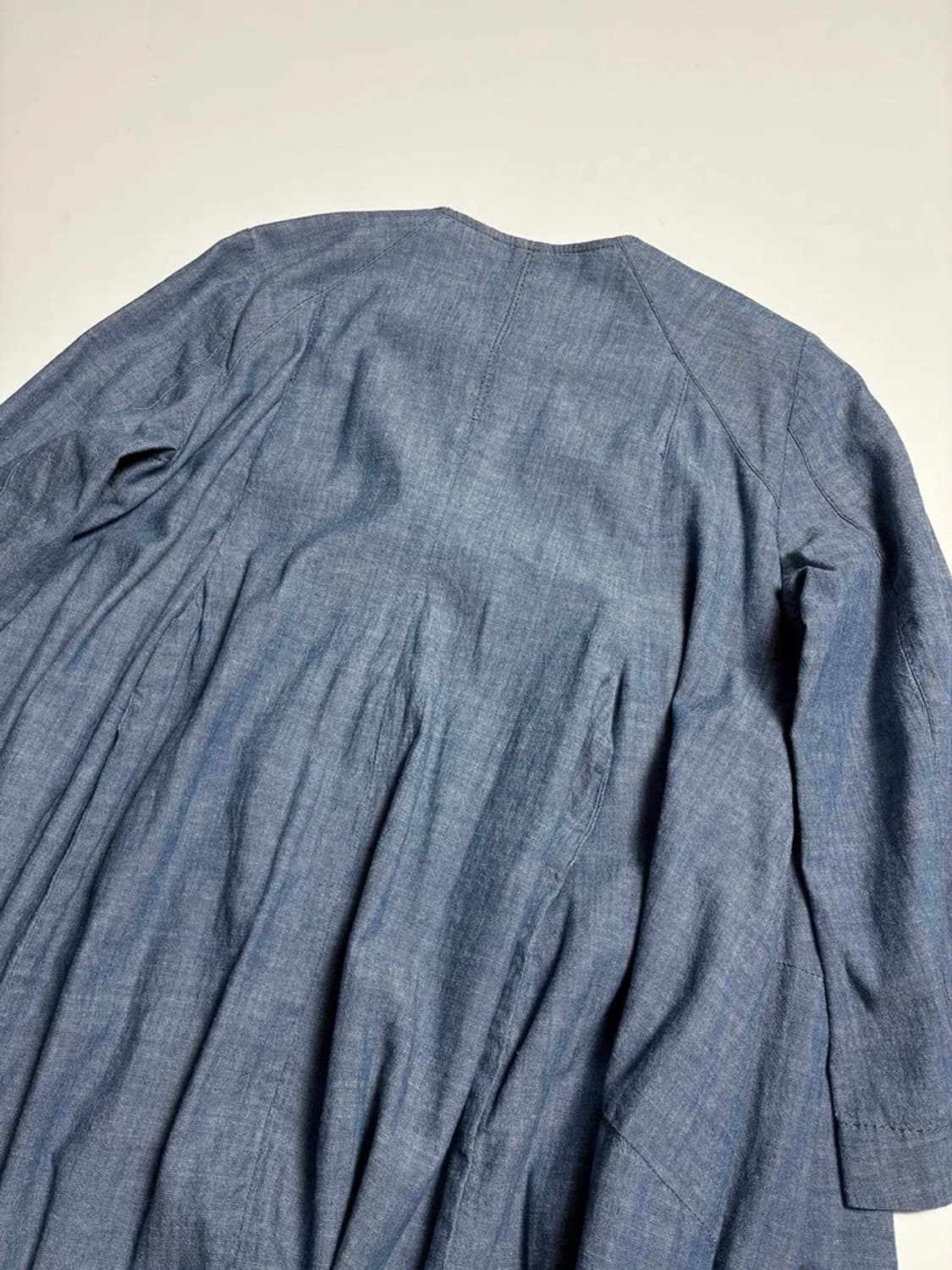 Hache 15SS 핀턱 샴브레이 원피스 R1199 상품이미지5