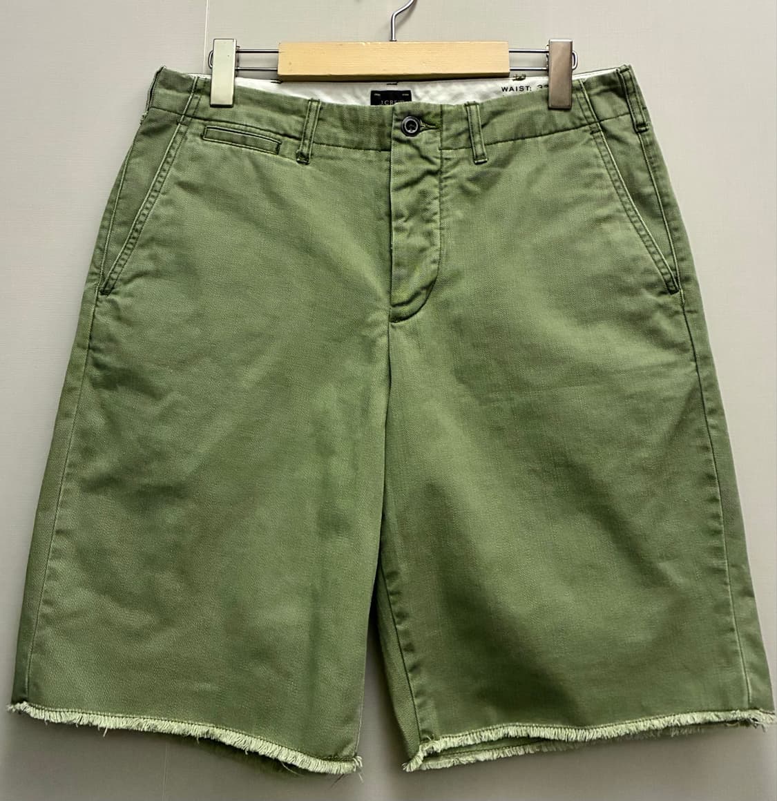 (32)J.crew 제이크루 코튼 빈티지 카키 쇼츠 반바지 폴로쇼츠 상품이미지1