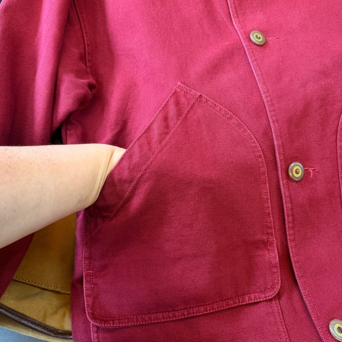 90S 에디바우어 코듀로이패턴 디테일 헌팅자켓 L XL 추천 상품이미지4