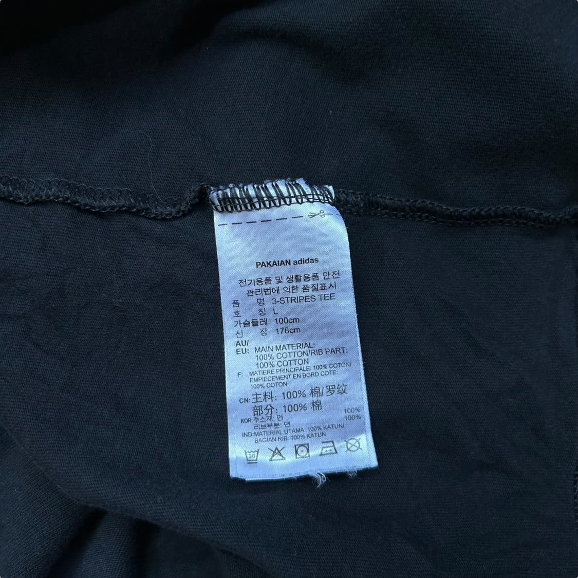 아디다스 반팔티 (삼선 화이트) 상품이미지5