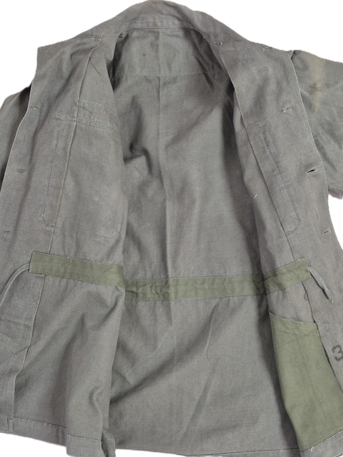 육군 구형 보병 대위 70년대 민무늬 전투복 상의 자켓 (L) 상품이미지7