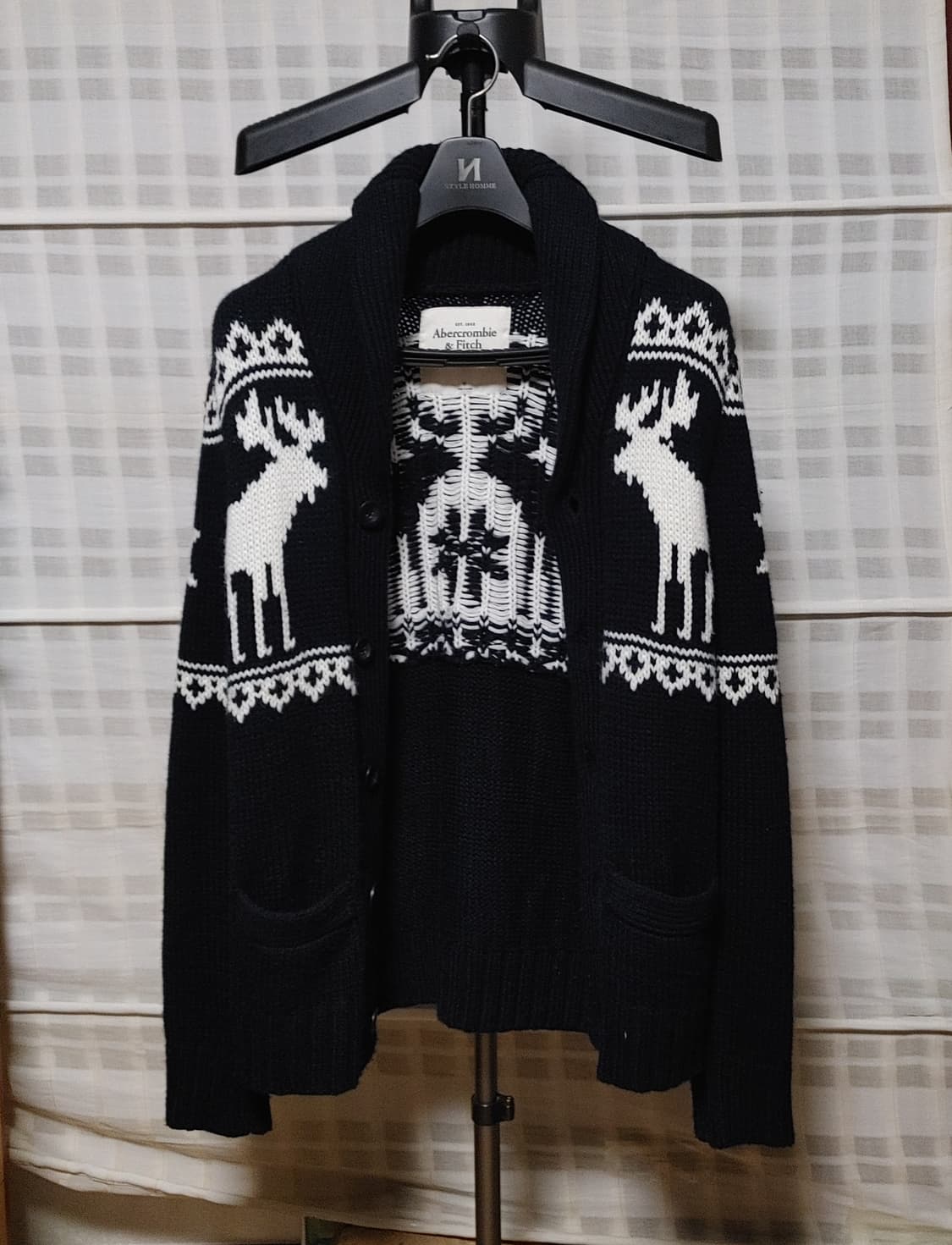 (Abercrombie) 아베크롬비 노르딕 니트 가디건 M (95~100 상품이미지1