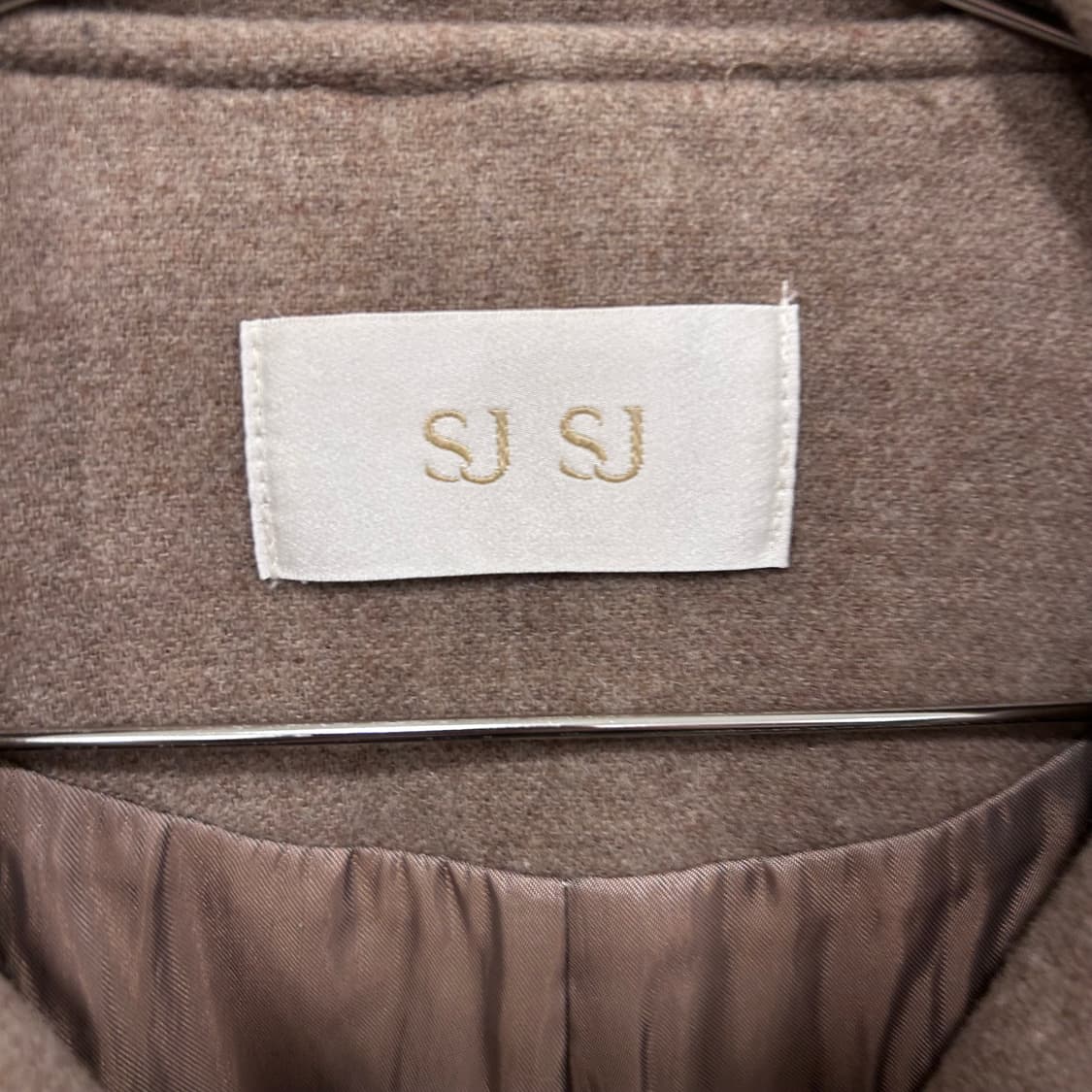 SJ SJ 울 모직 데끼 스냅 하프 코트 상품이미지3