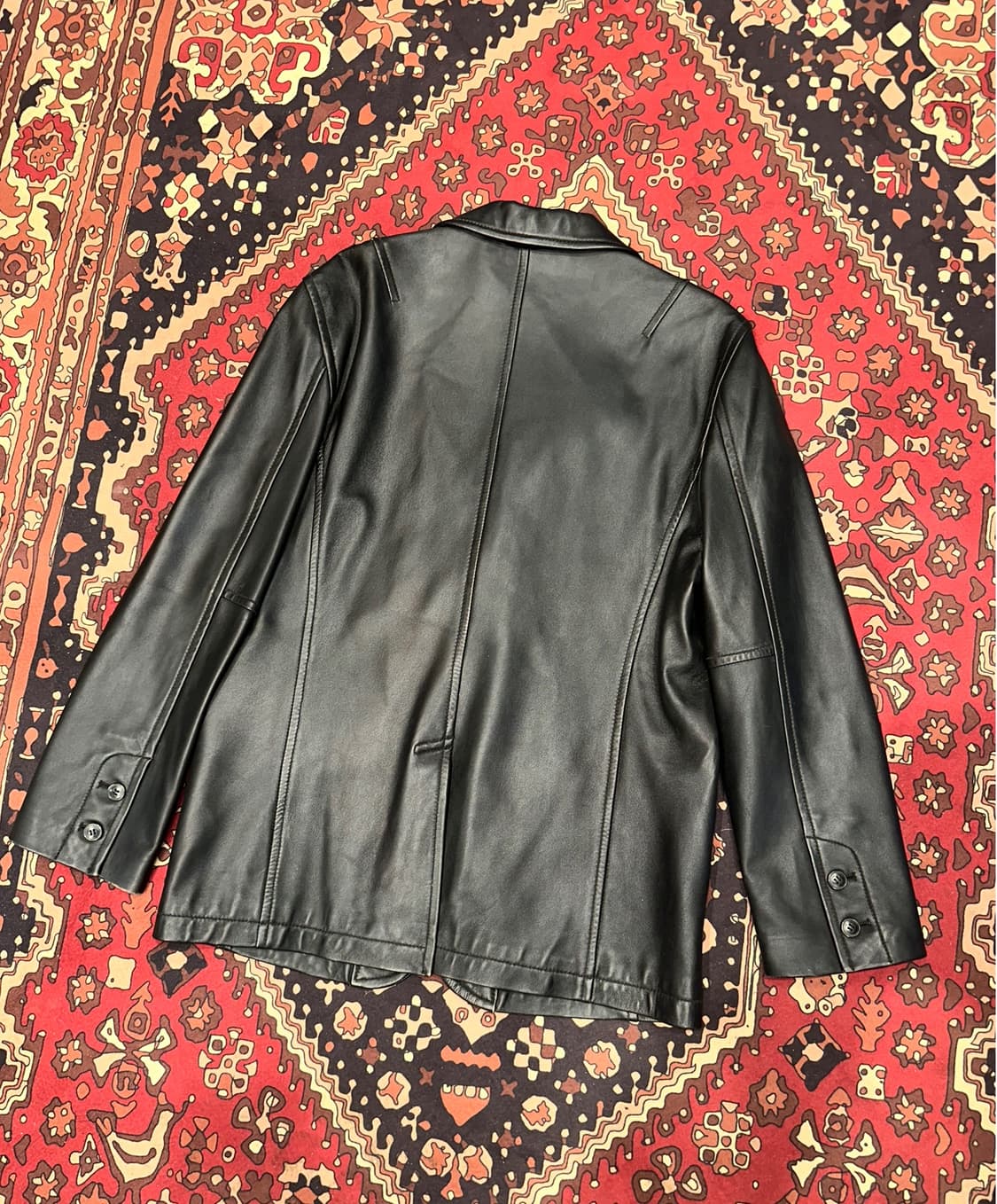 ( L-XL ) 가죽마이 양가죽마이 레더자켓 오버핏마이 레더자켓 상품이미지4