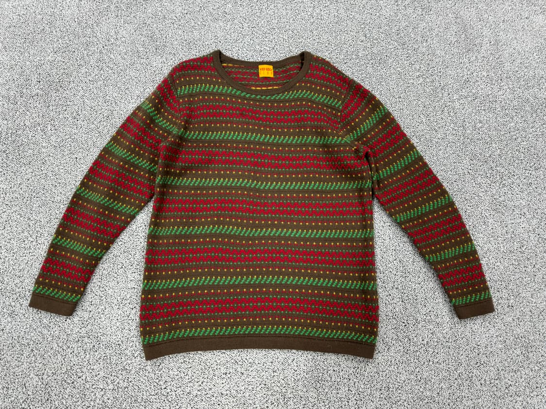 겐조 배색 울니트 상품이미지1