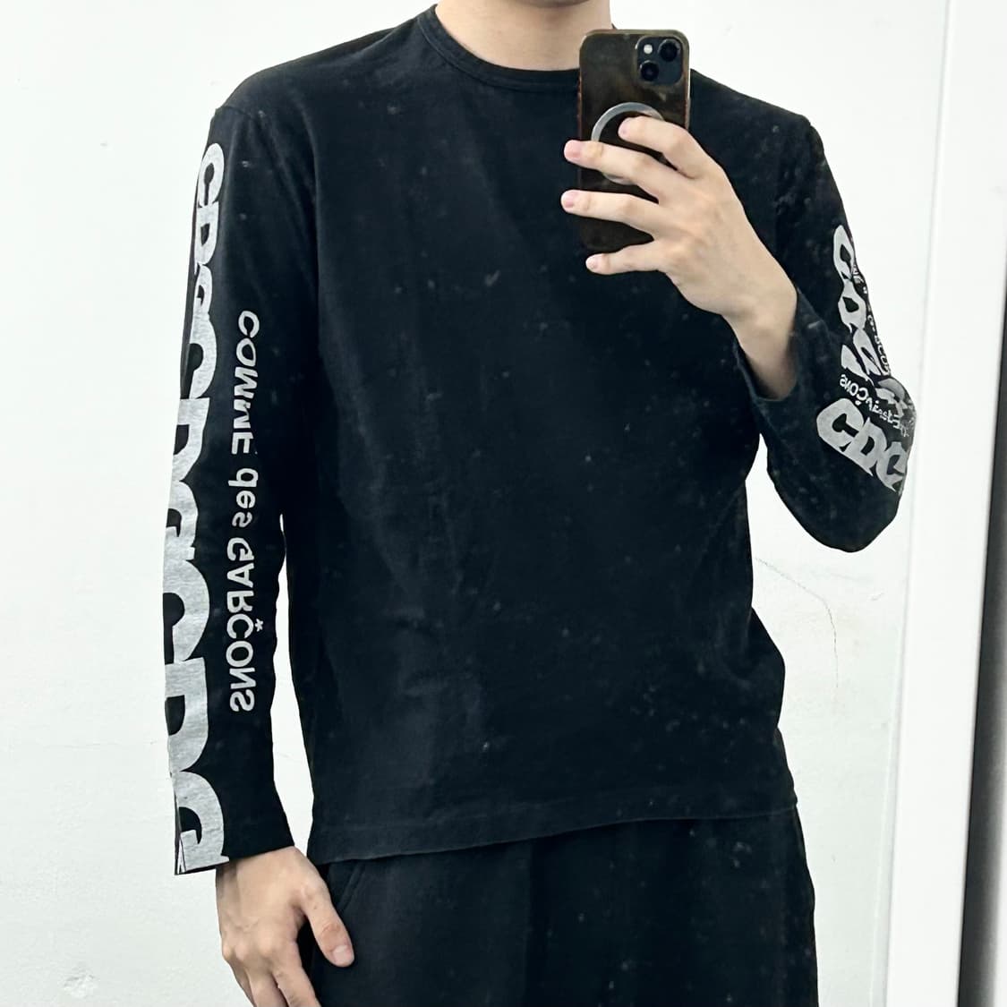 꼼데가르송 CDG 사이드로고 롱슬리브 상품이미지4