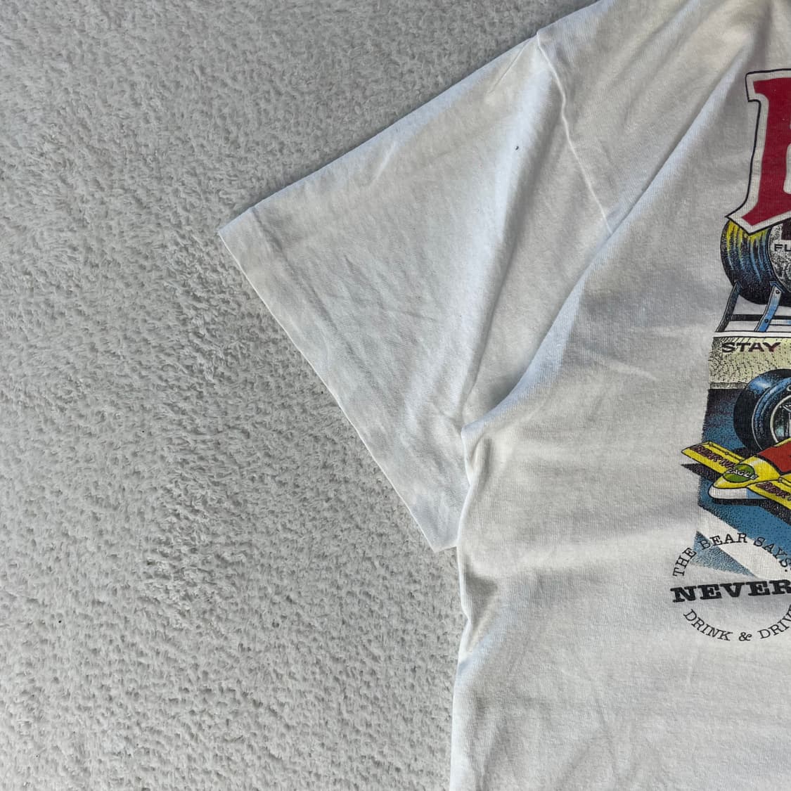 90s Signal Bear Whiz Racing Team 반팔 티셔츠 상품이미지5